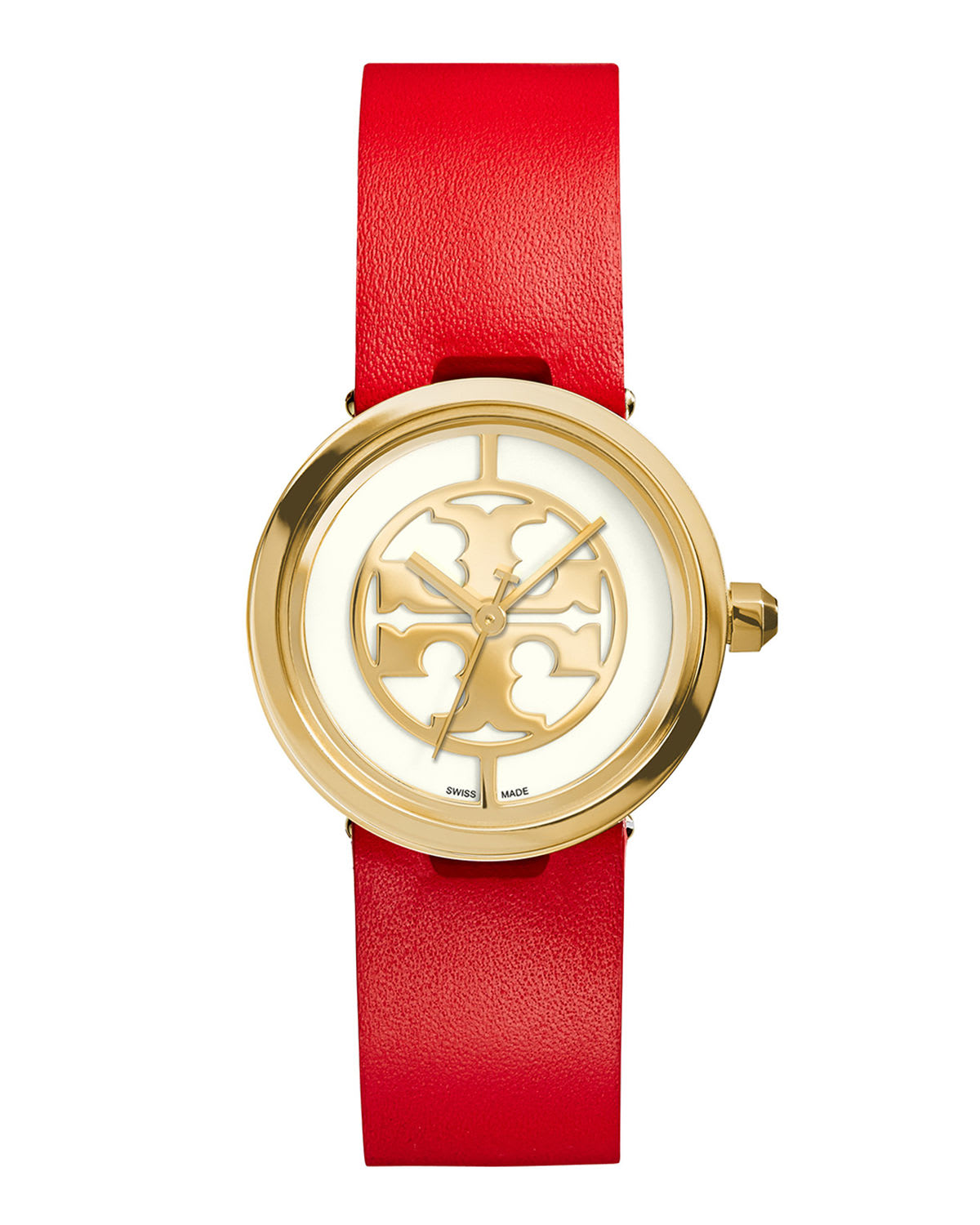 Tory Burch Reva Double-Wrap Leather Watch