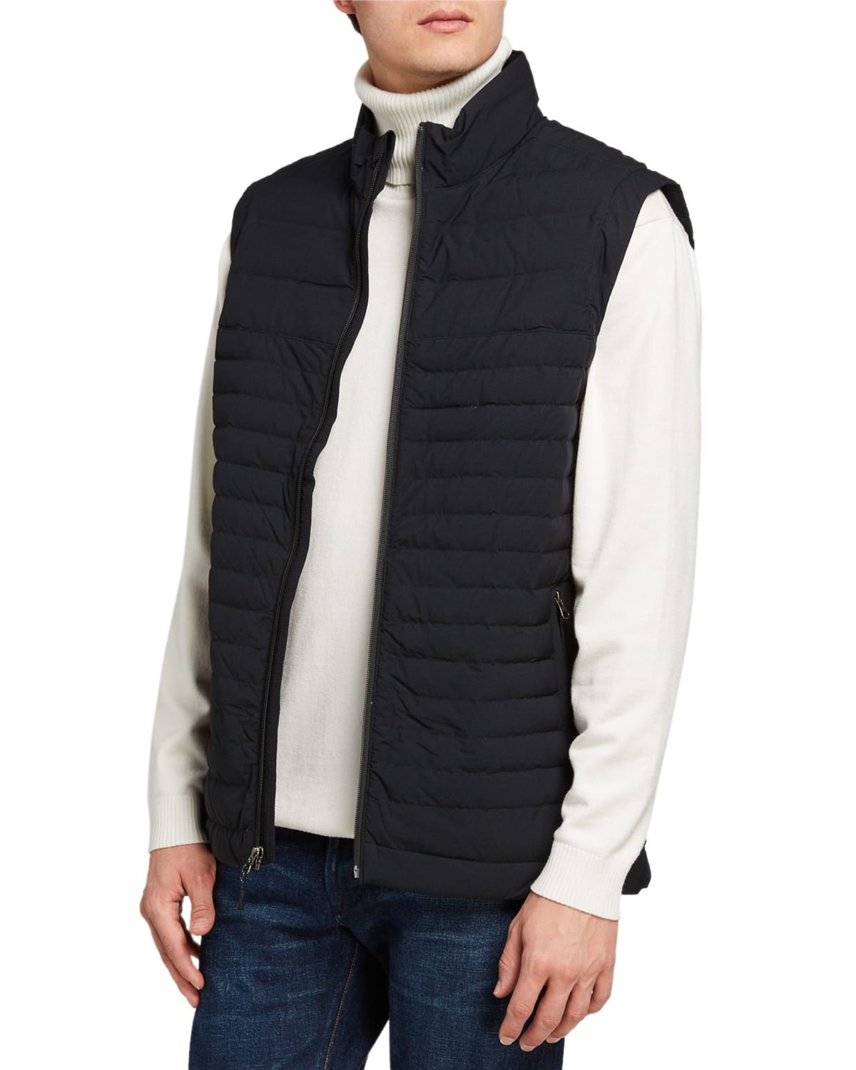 Fisher + Baker Men's Kensington Zip-Front Hooded Jacket | Neiman Marcus