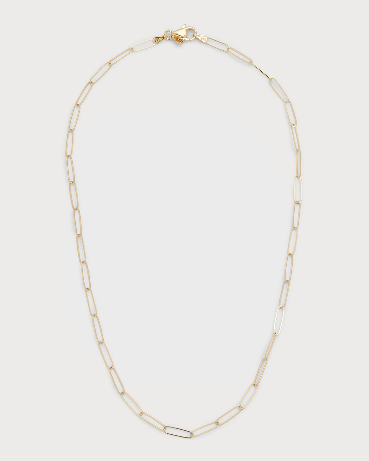 Zoe Lev Jewelry 14k Gold Large Paper Clip Lariat Necklace | Neiman Marcus