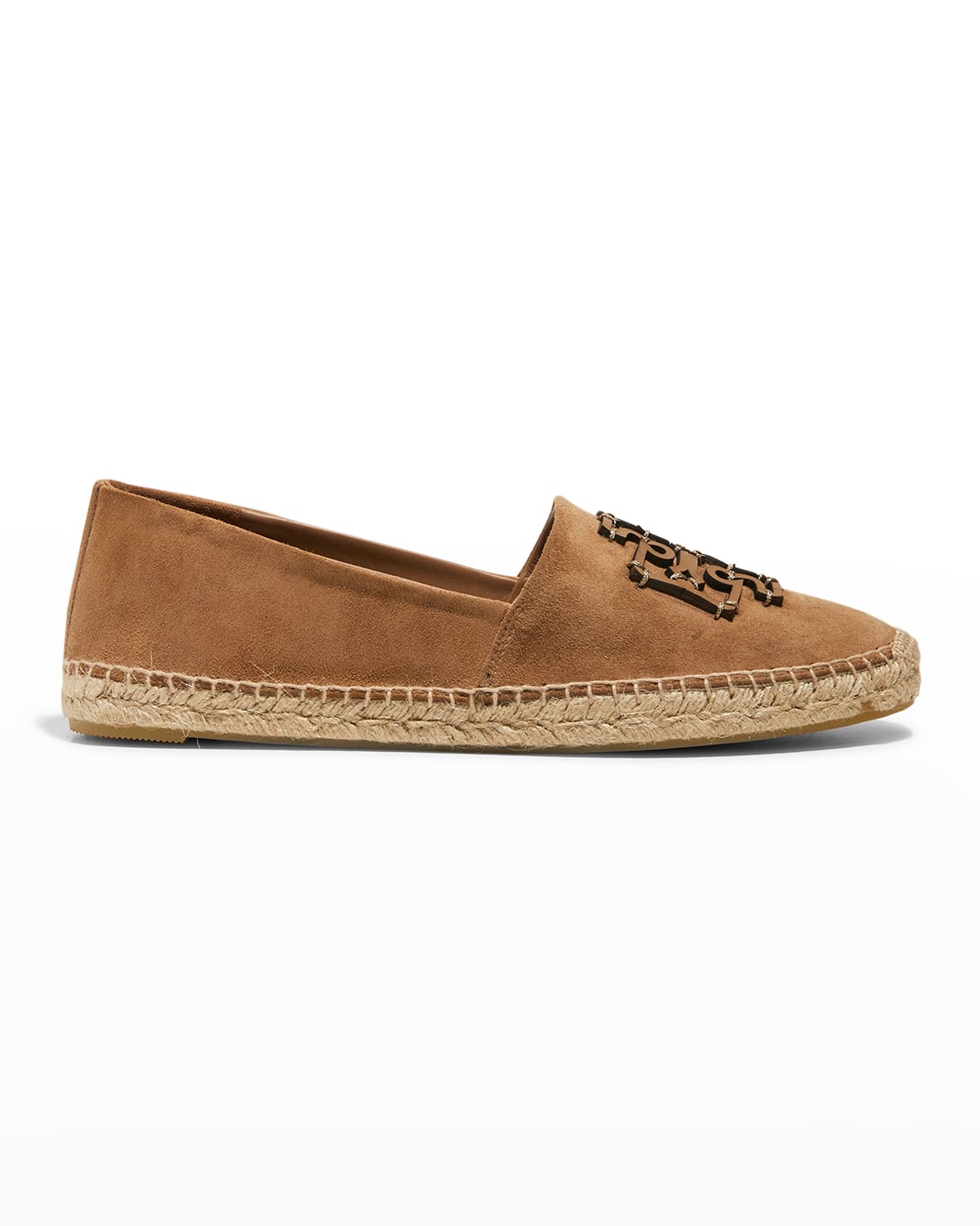 Tory Burch Eleanor Leather Medallion Espadrilles | Neiman Marcus