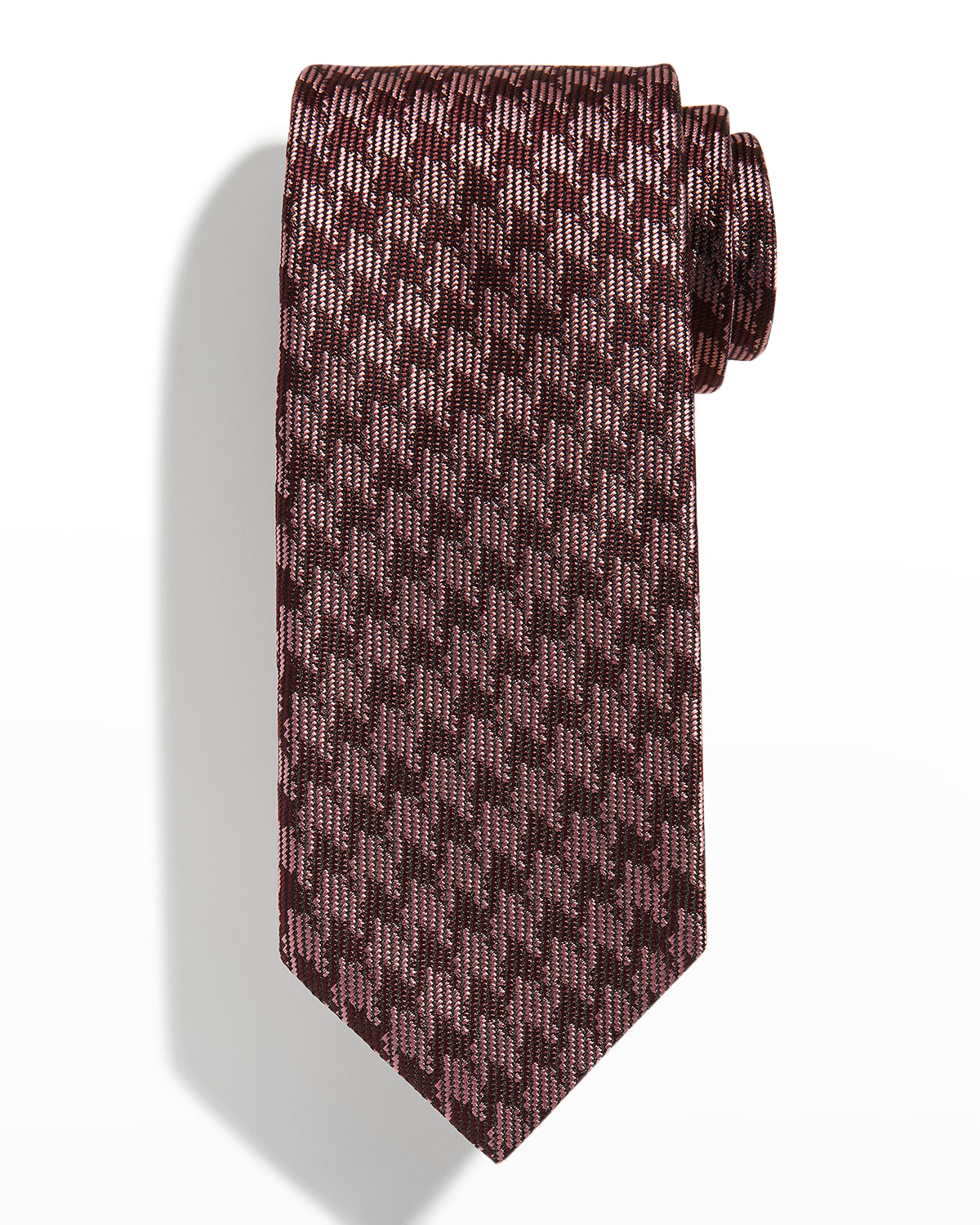 Tom Ford Men S Glen Check Silk Jacquard Tie Neiman Marcus