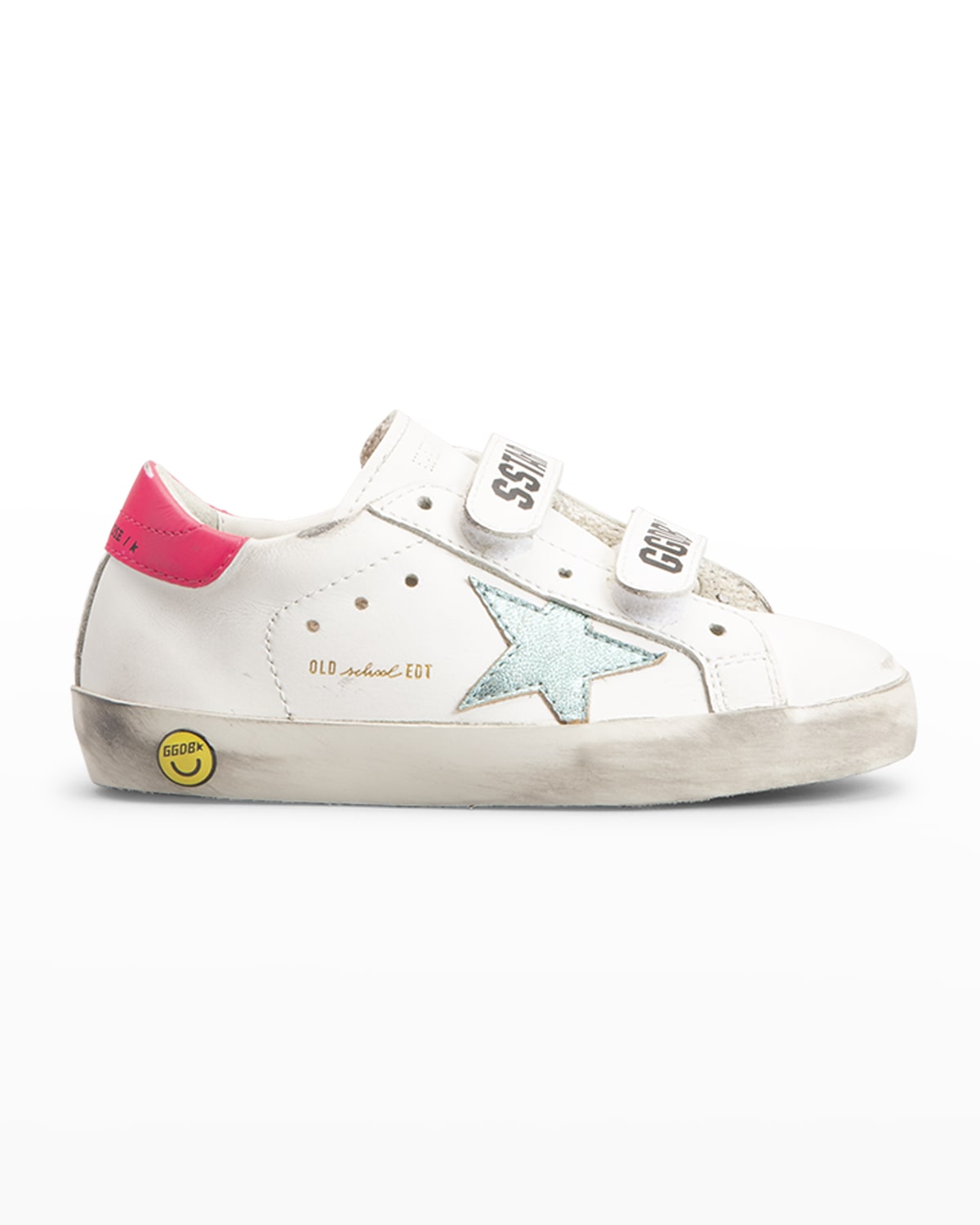 Golden Goose Girl's Superstar Snakeskin Embossed Leather Sneakers, Baby