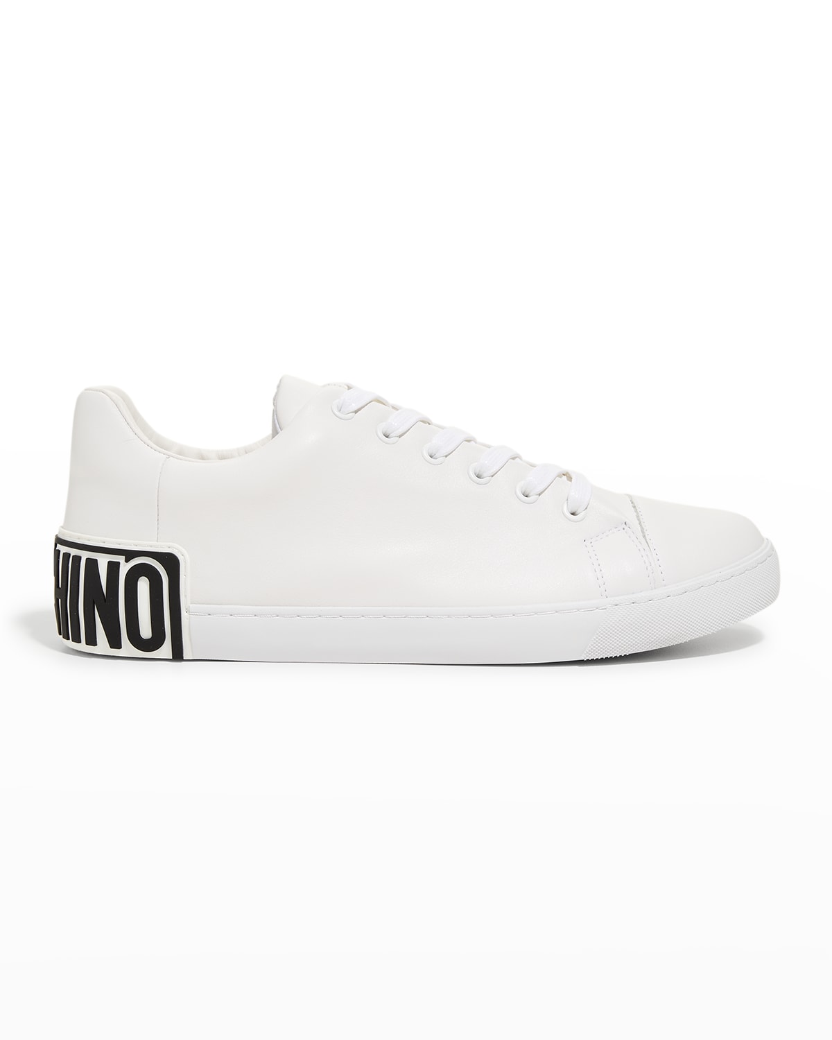 Moschino Men's MaxiLogo LowTop Leather Sneakers Neiman Marcus