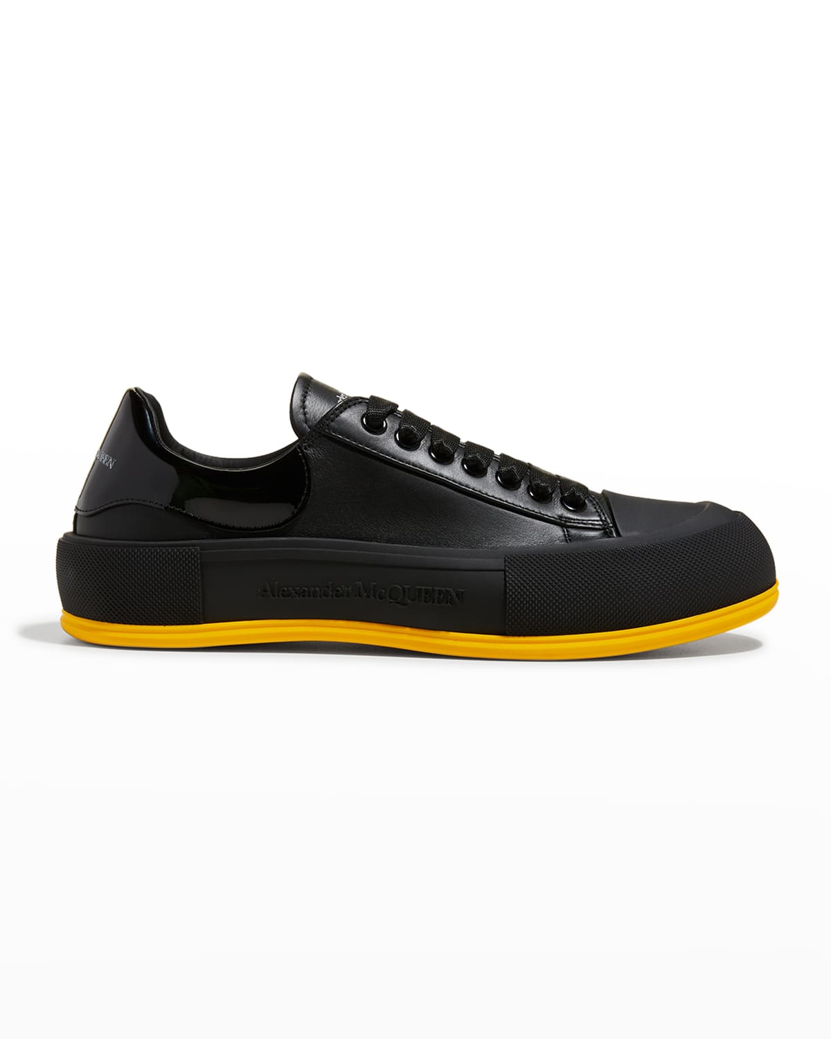 Alexander McQueen Tread Slick Leather Chunky LowTop Sneakers Neiman