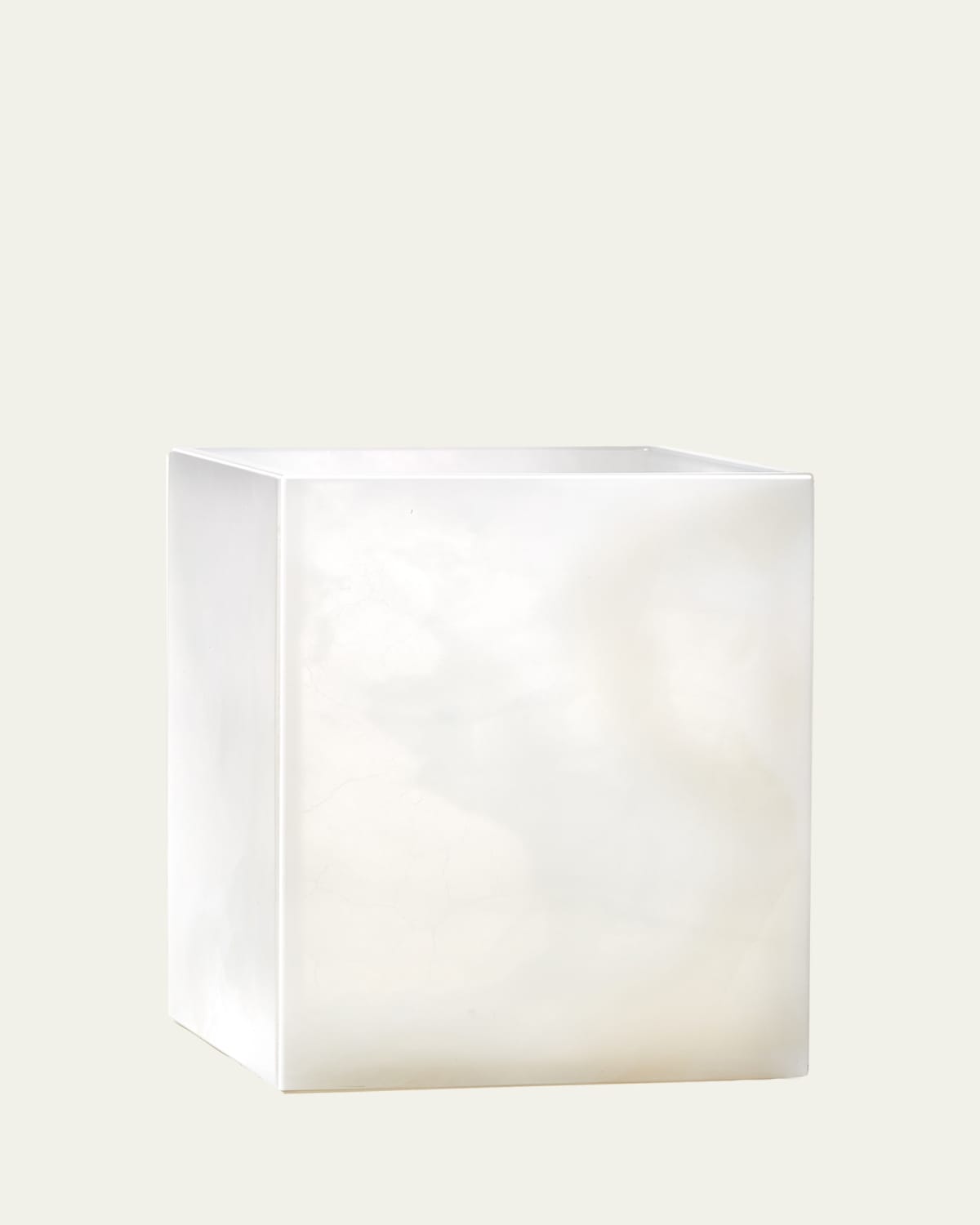 Labrazel Hielo White Onyx Wastebasket | Thumbnail 3