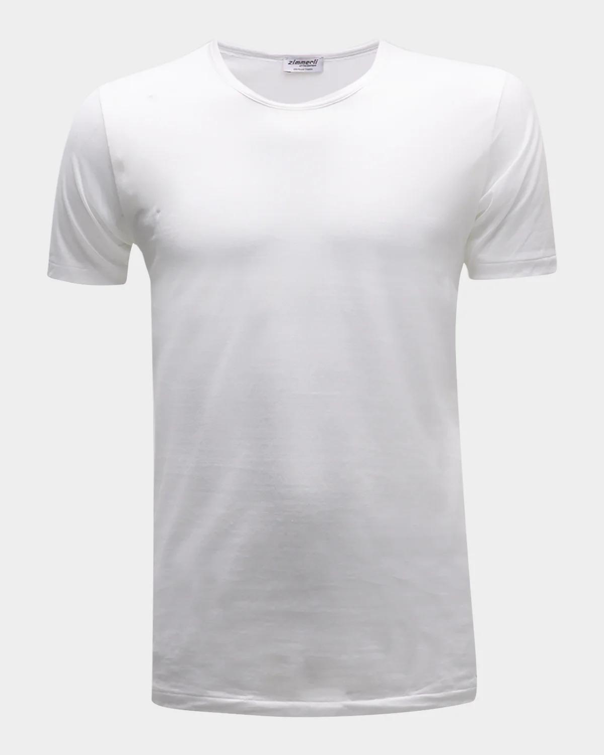 Zimmerli Men's Royal Classic Crew-Neck Cotton T-Shirt