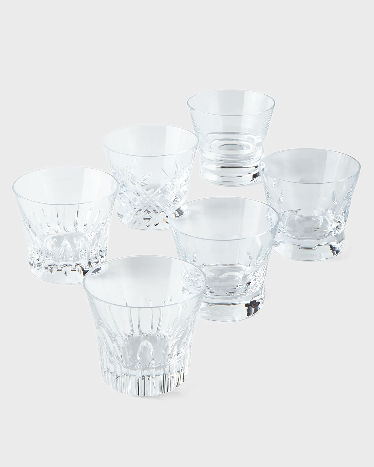 Baccarat Everyday Baccarat Assorted Old Fashion Tumblers, Set of 6