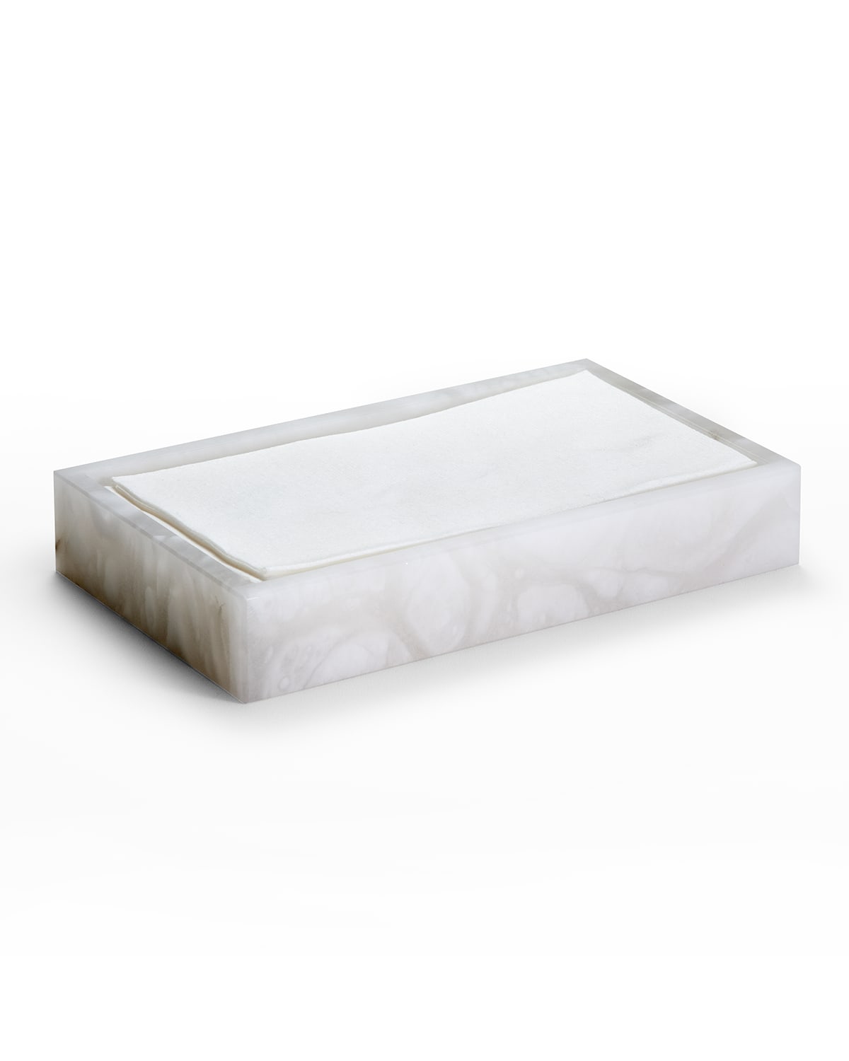 Labrazel Alisa Alabaster Towel Tray, White | Thumbnail 4 Labrazel Alisa Alabaster Towel Tray, White | Thumbnail 4