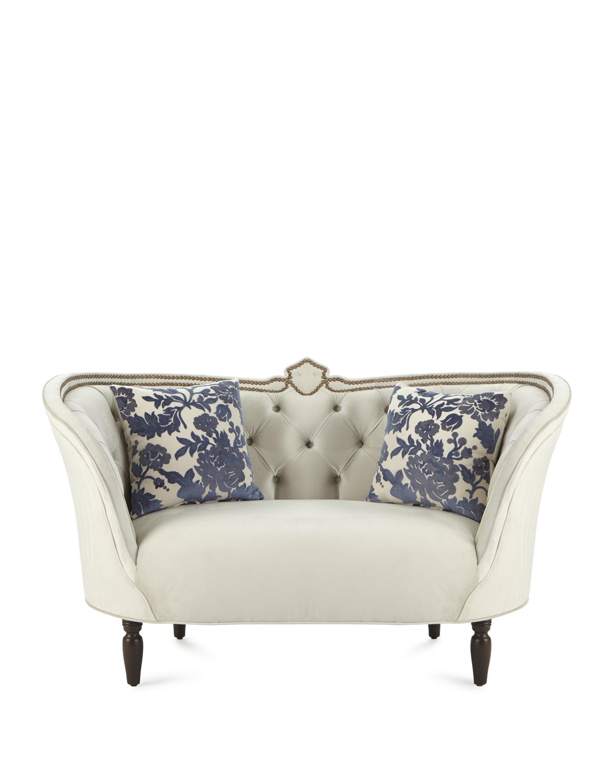 Erin Tufted-Back Settee