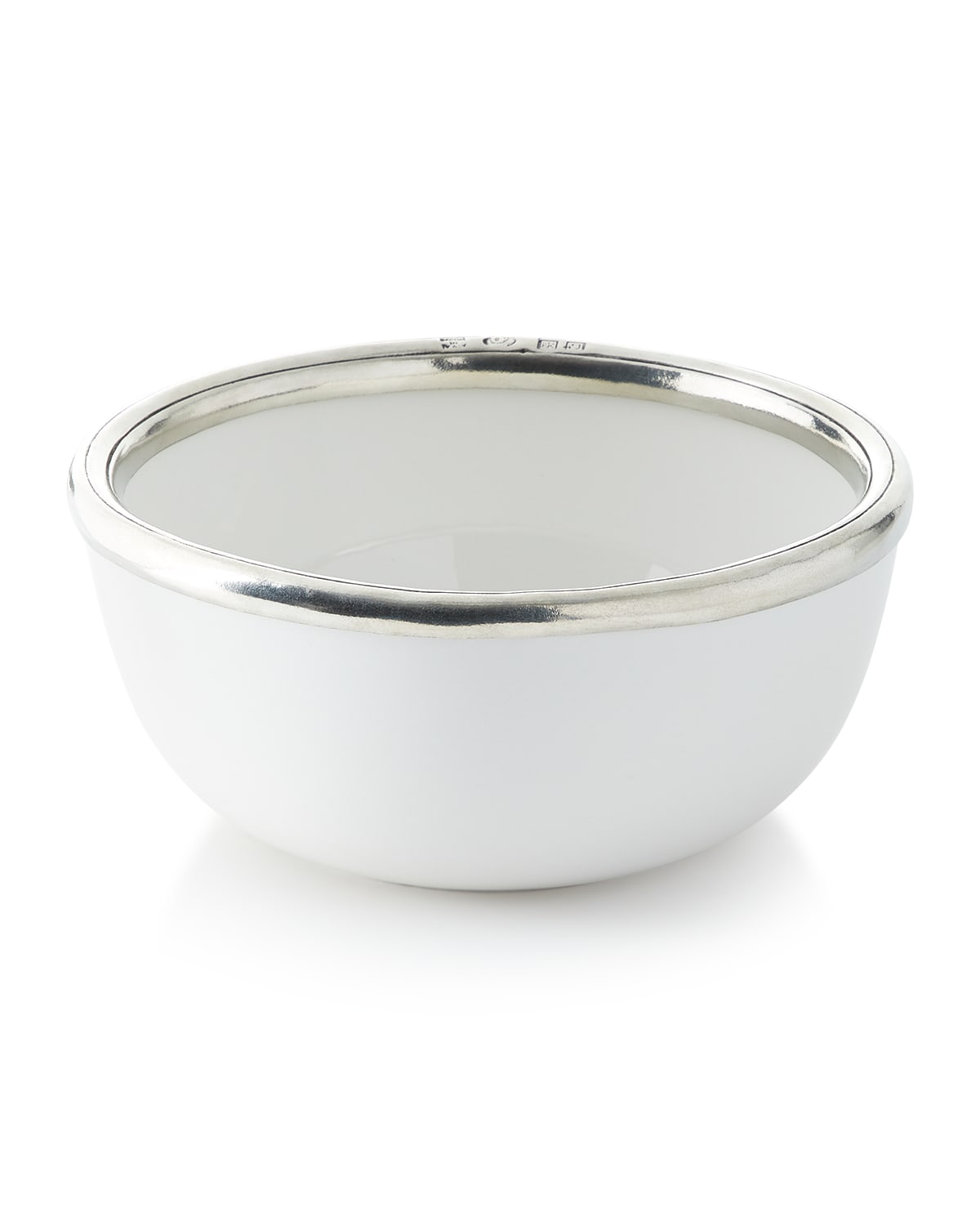 Neiman Marcus Pewter and Ceramic Cereal Bowl