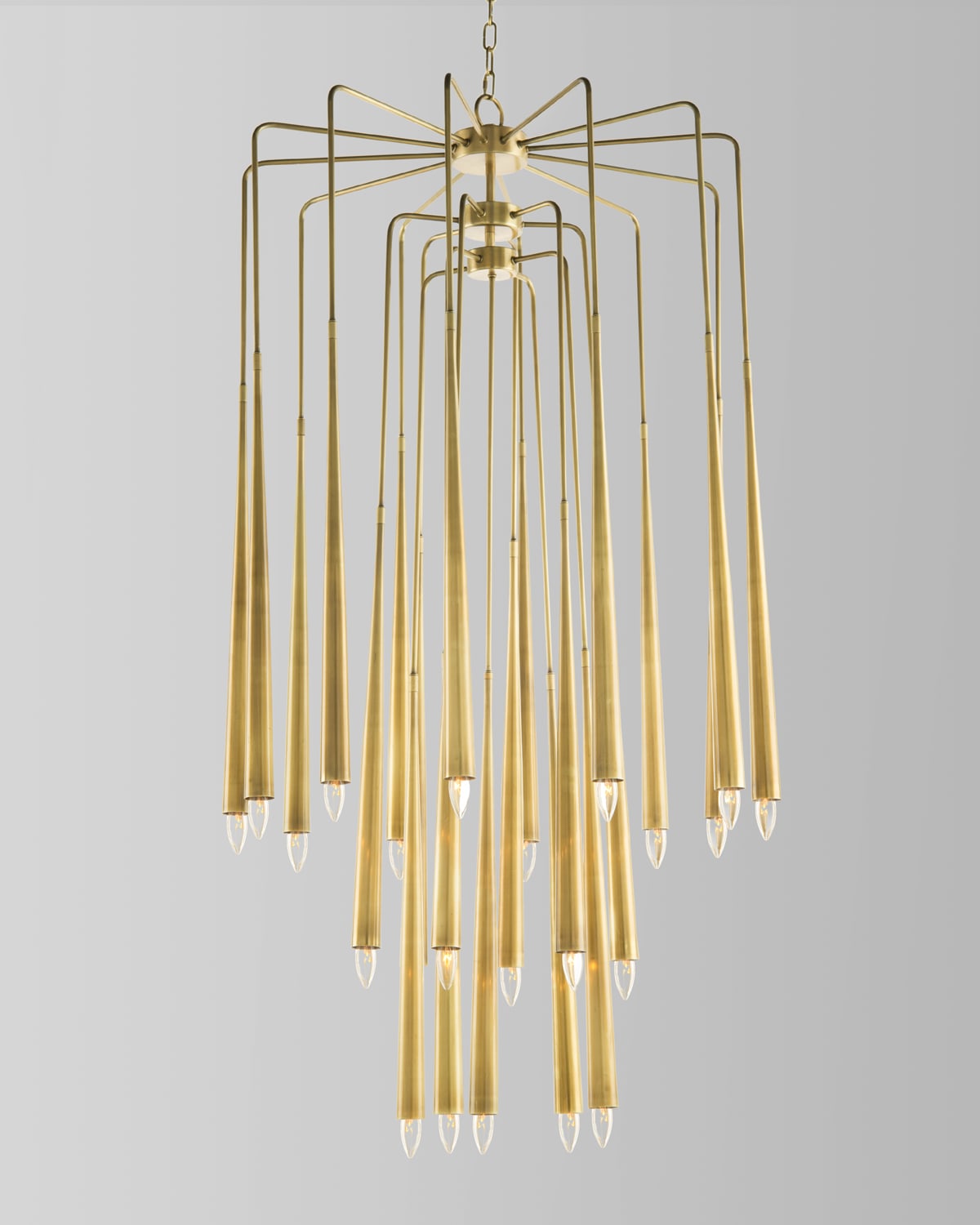 John-Richard Collection Hans 23-Light Brass Chandelier | Thumbnail 4