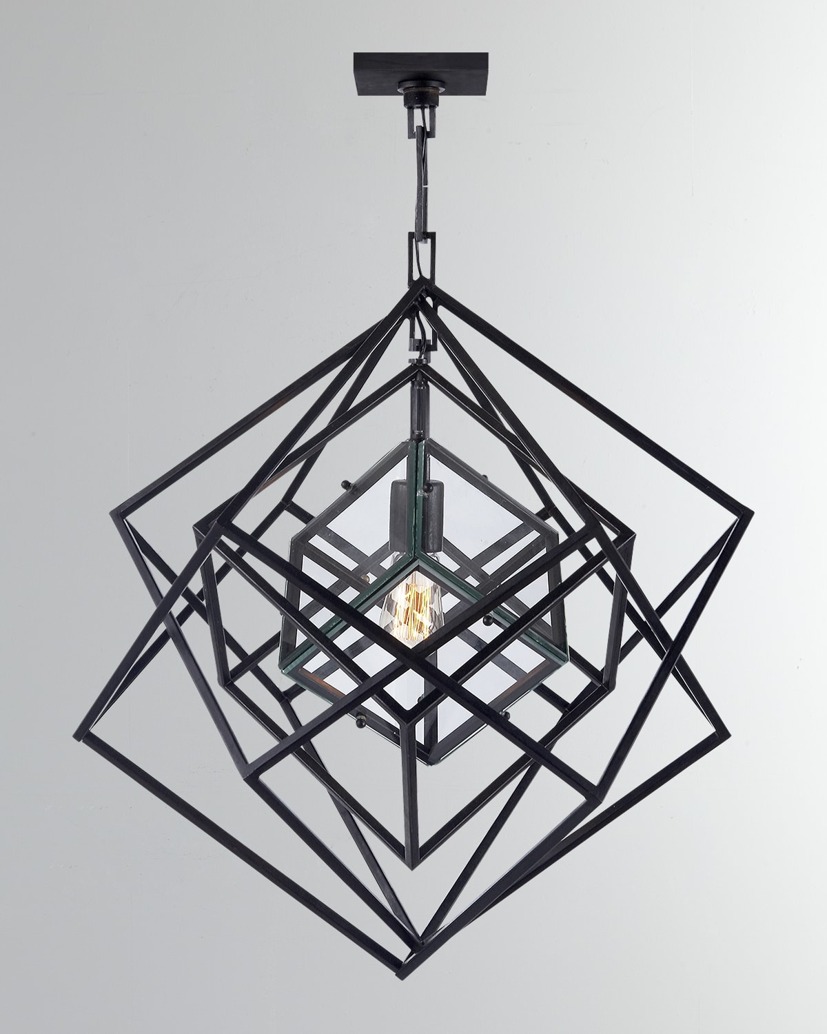 Visual Comfort Signature Cubist Small Chandelier By Kelly Wearstler