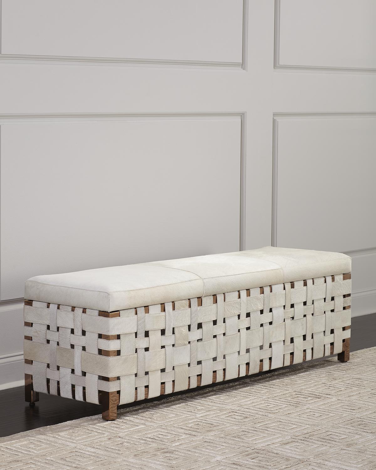 Ellis Hair Hide Bench