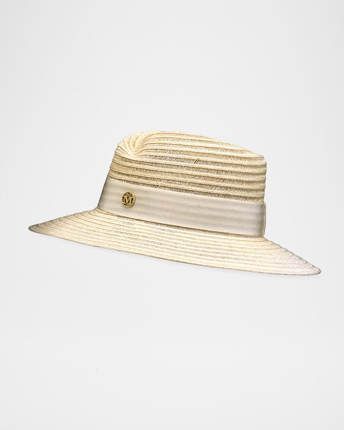 Maison Michel Virginie Straw Fedora Hat