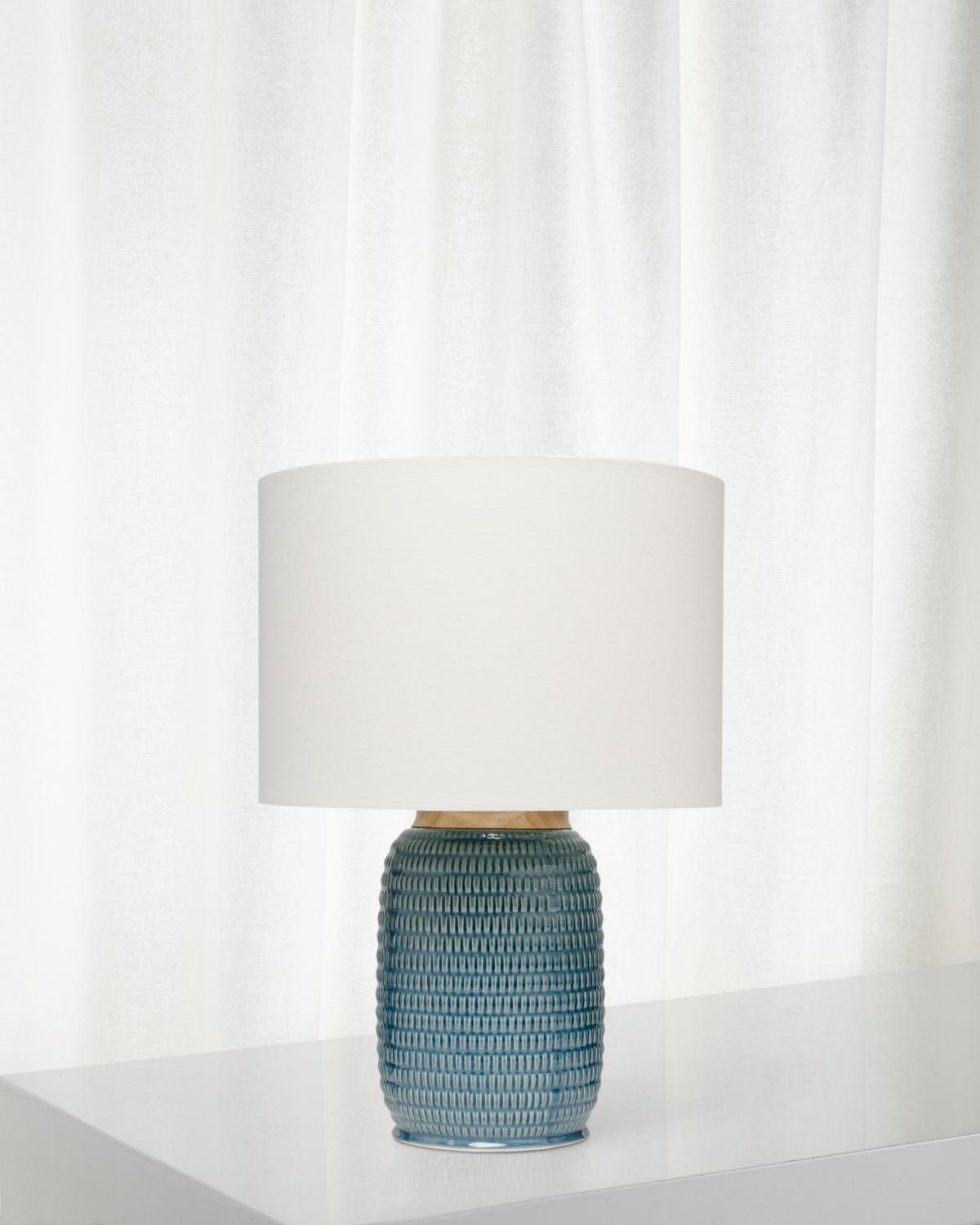 Jamie Young Co BL217-TL11BL Graham 24.5 inch 150 watt Blue Table Lamp Portable Light