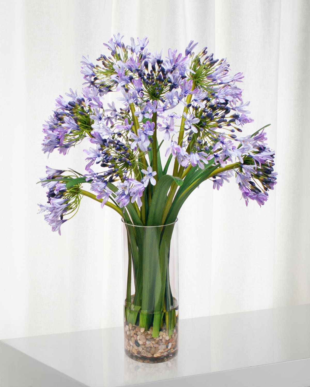 Winward Home Agapanthus in Glass Vase | Thumbnail 4 Winward Home Agapanthus in Glass Vase | Thumbnail 4