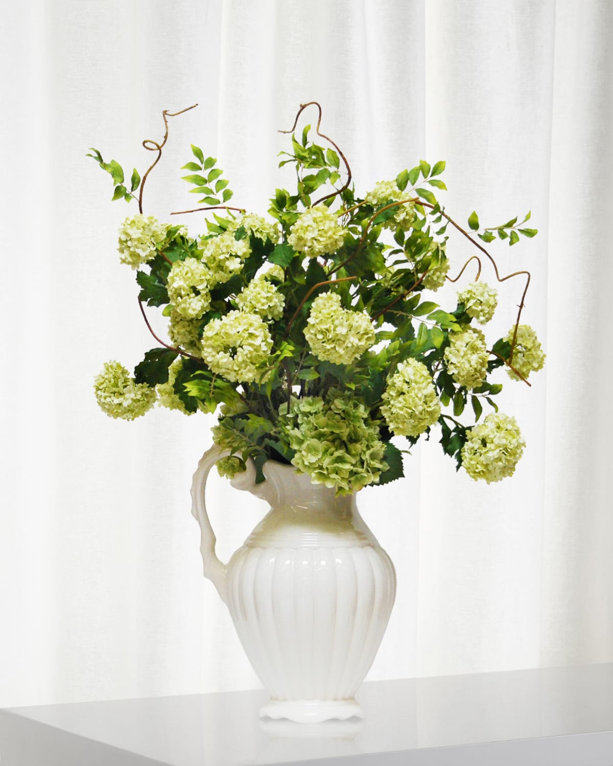 Winward Home Snowball Hydrangea Pitcher | Thumbnail 4 Winward Home Snowball Hydrangea Pitcher | Thumbnail 4