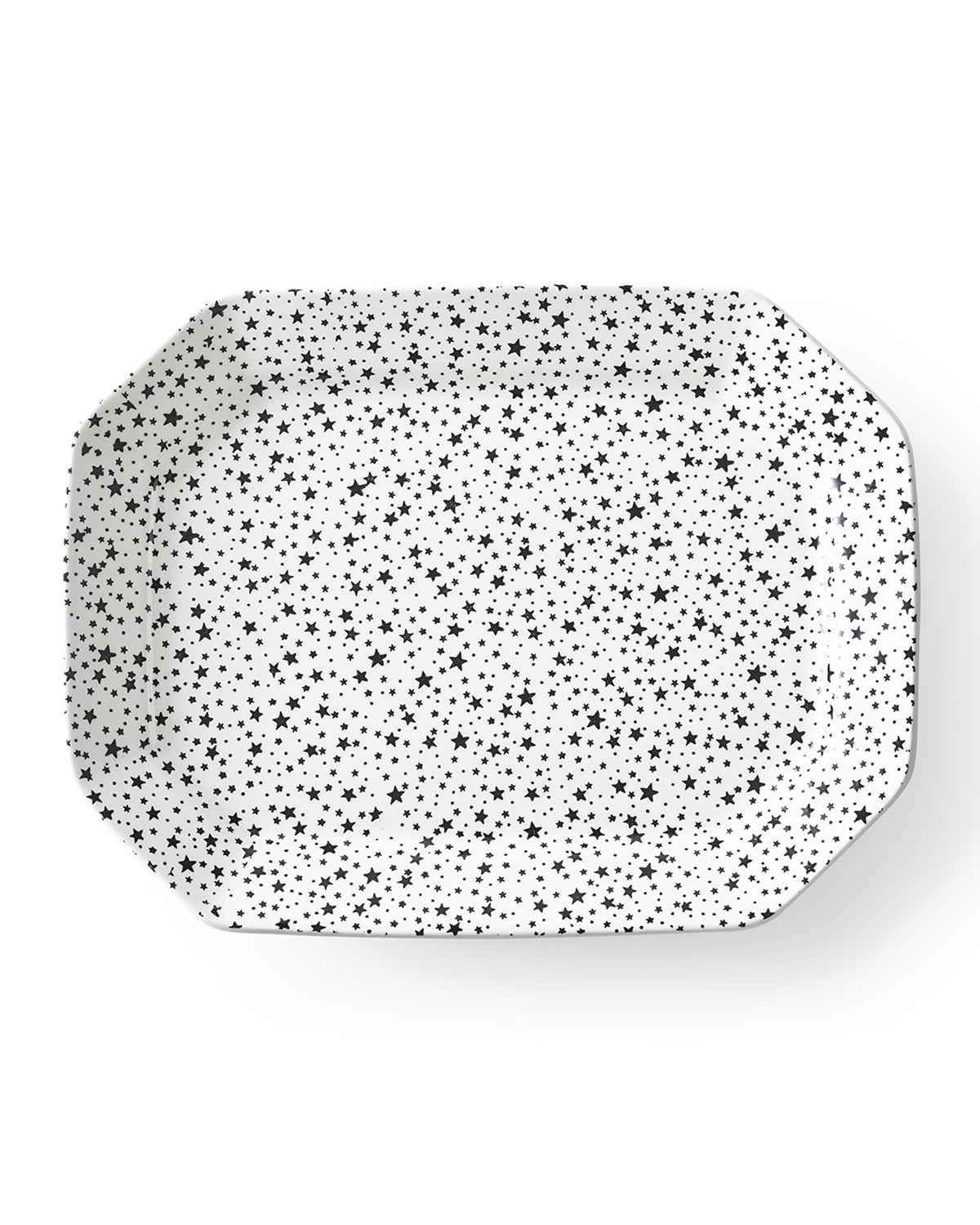 Ralph Lauren Home Midnight Sky Large Rectangular Platter, White/Black
