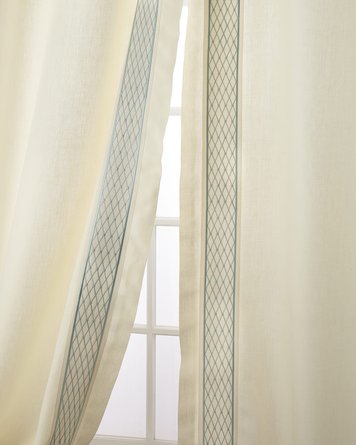 Home Silks Set of Two Ambrosia Curtain Panels, 96"
