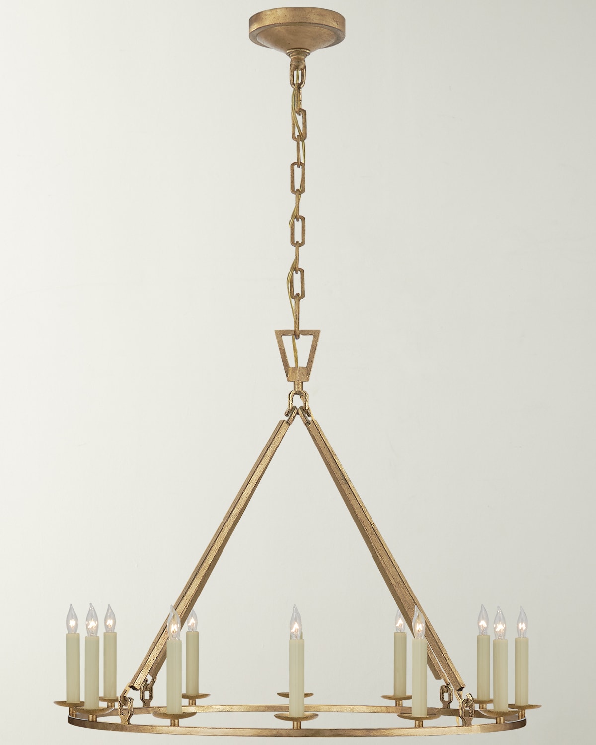 Visual Comfort Signature Darlana Medium Single Ring Chandelier By Chapman & Myers | Thumbnail 4 Visual Comfort Signature Darlana Medium Single Ring Chandelier By Chapman & Myers | Thumbnail 4