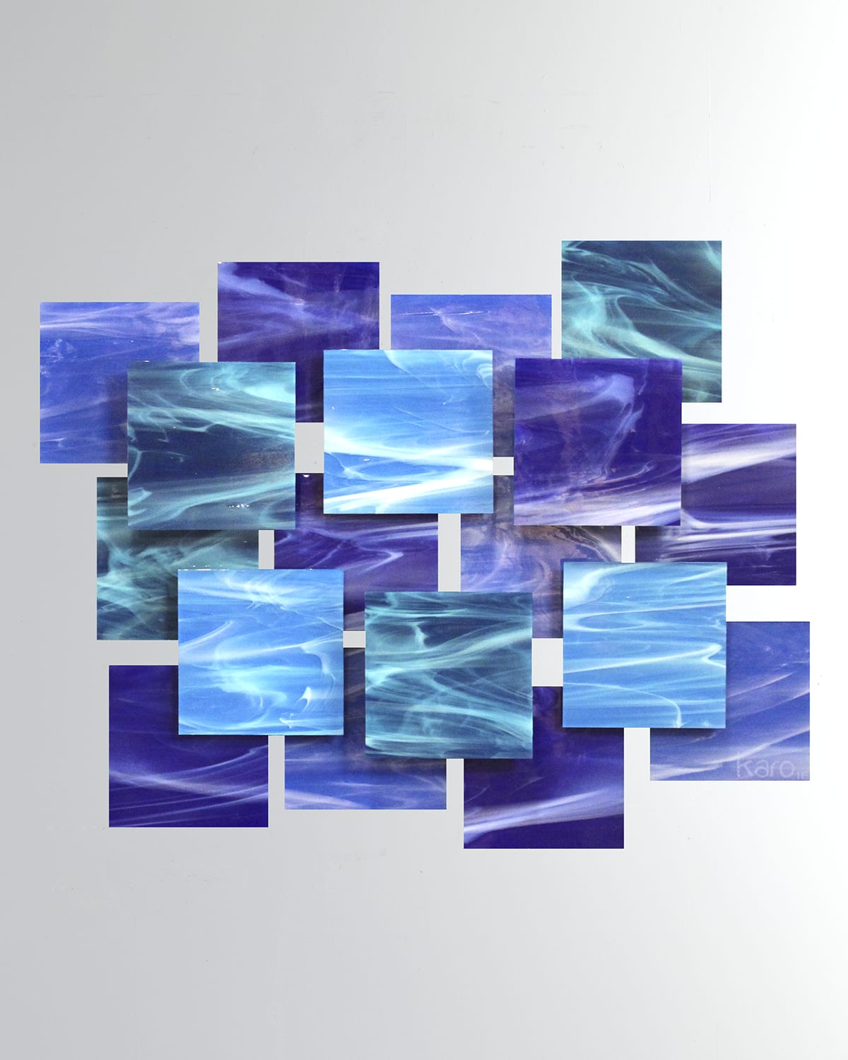 Karo Studios Cascade Glass Wall Sculpture | Thumbnail 4 Karo Studios Cascade Glass Wall Sculpture | Thumbnail 4