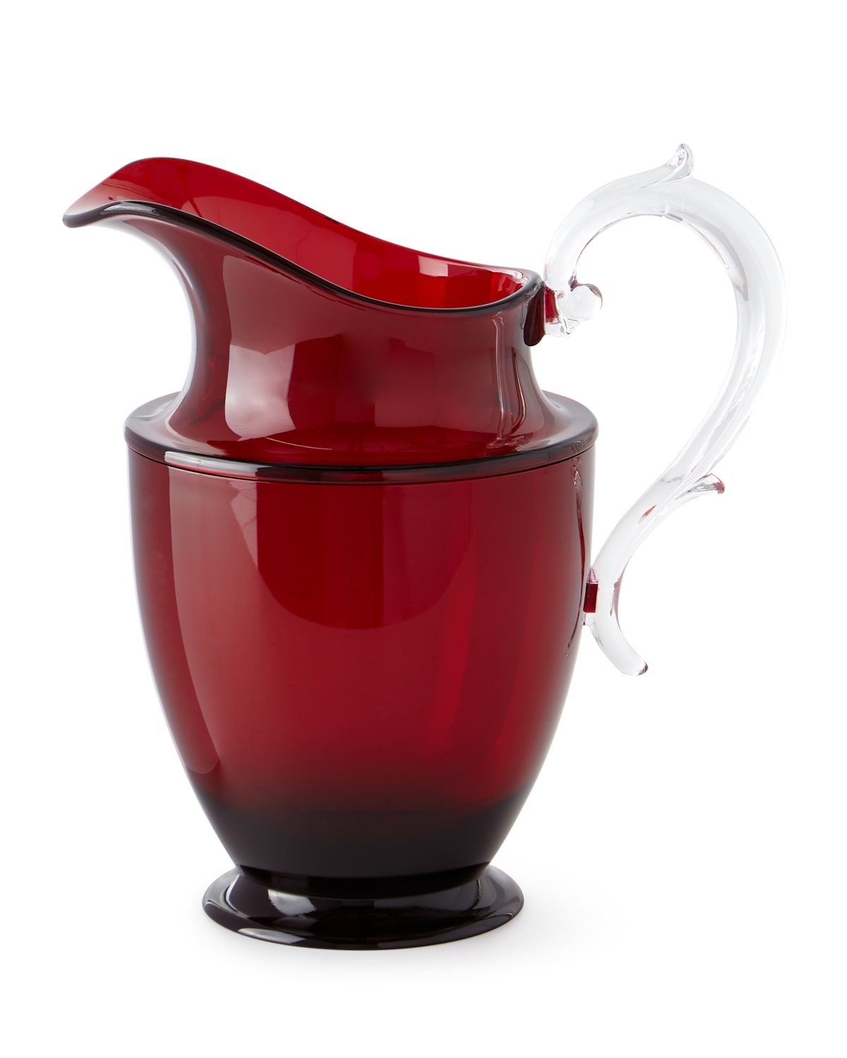 Mario Luca Giusti Federica Acrylic Pitcher, Red