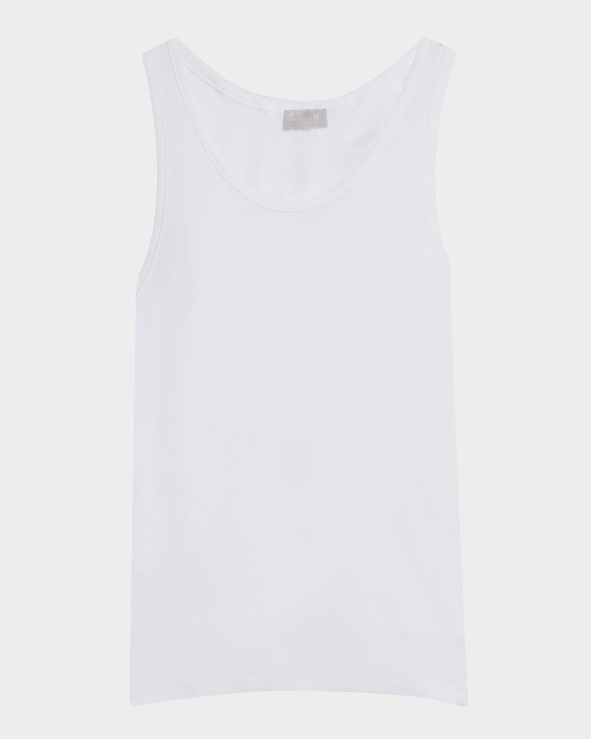 Hanro Cotton Pure Tank Top, White