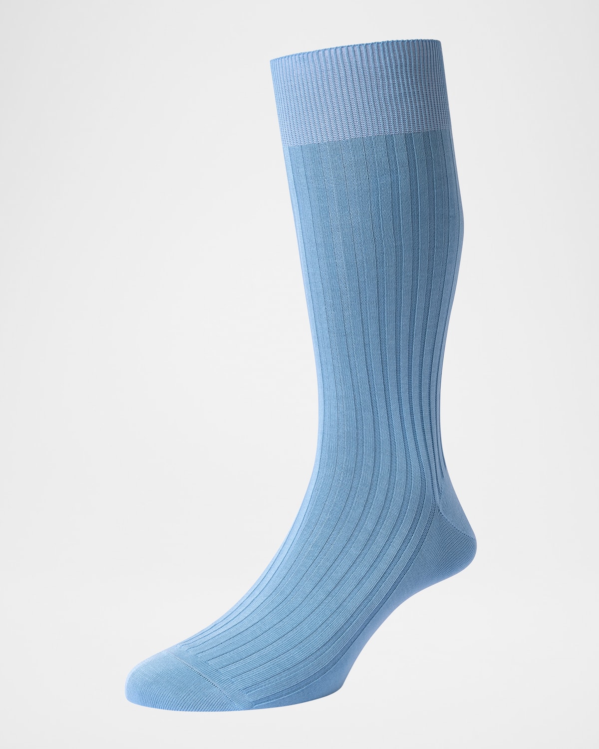 Pantherella Men 's Danvers Ribbed Cotton Mid-Calf Socks