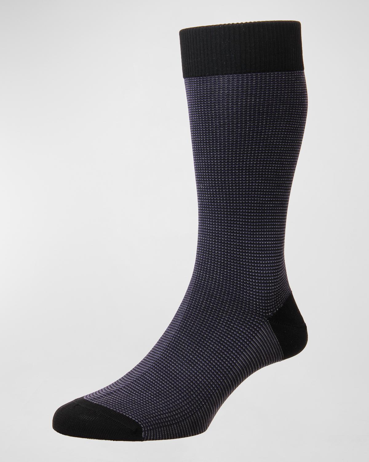 Pantherella Men's Tewkesbury Birdseye Socks