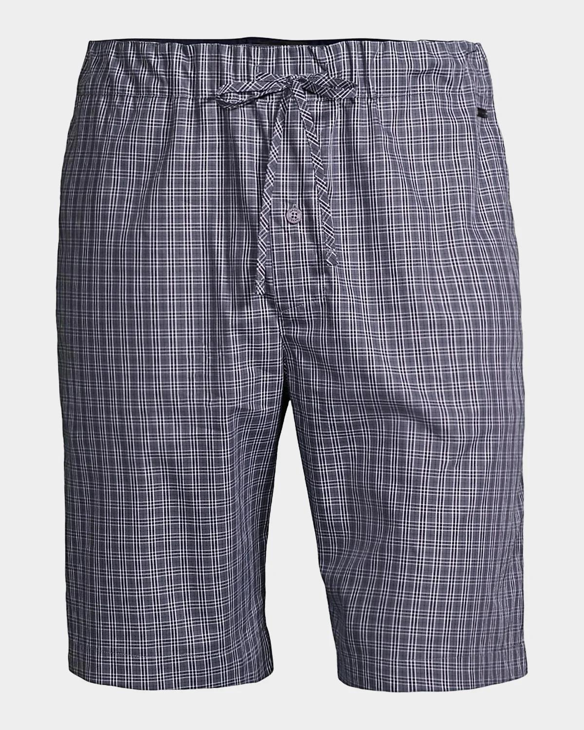 Hanro Men's Night & Day Woven Drawstring Shorts