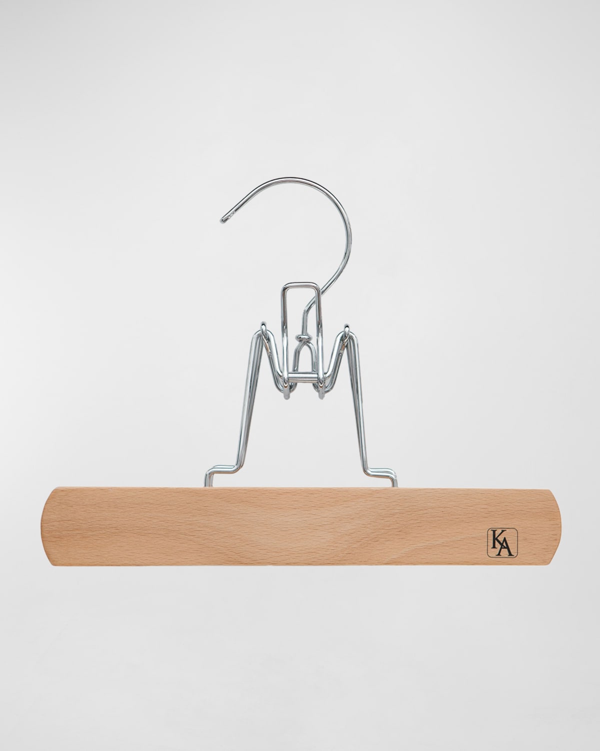 The Hanger Project Clamping Trouser Hanger, Natural Finish
