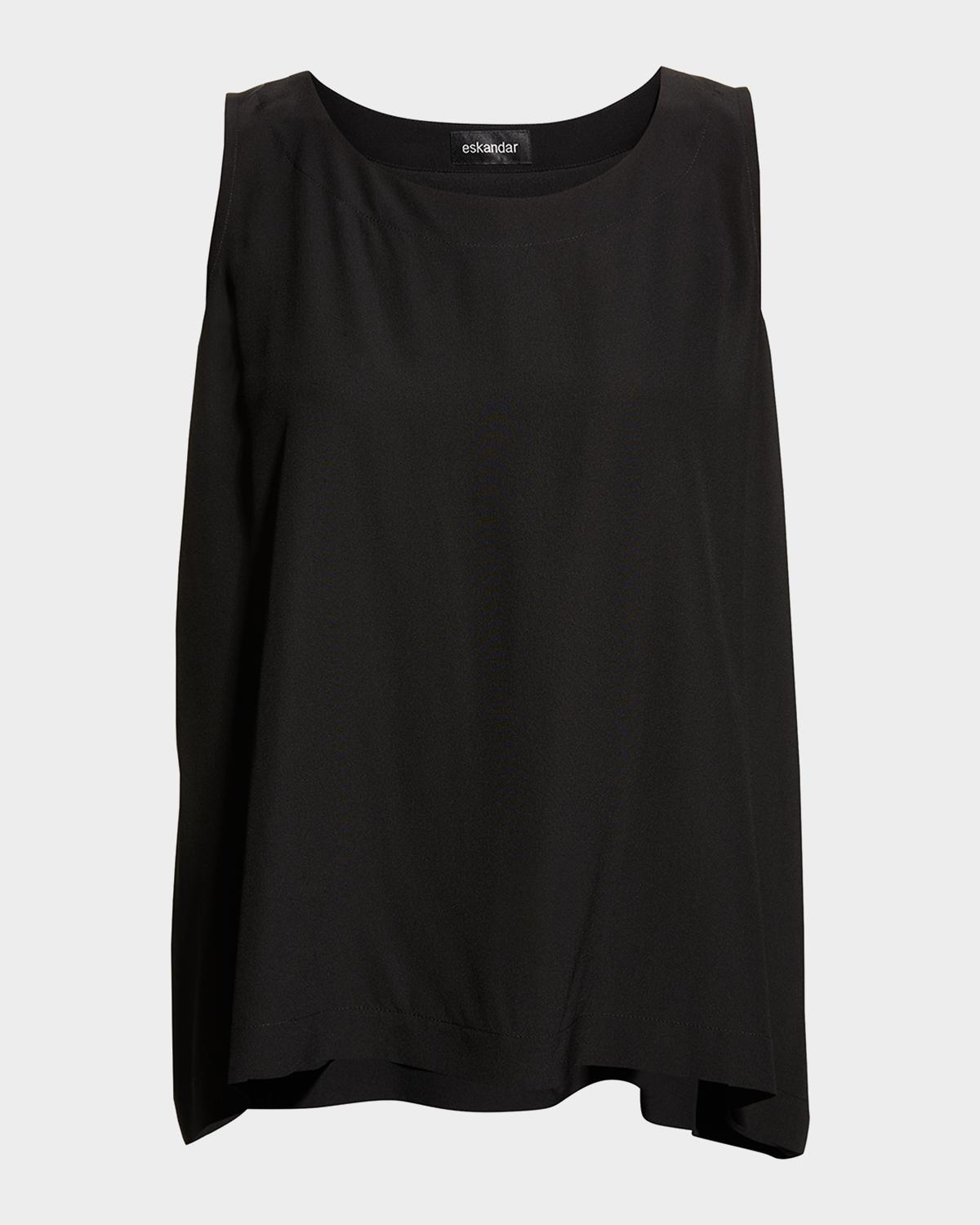 Eskandar Lightweight Silk A-Line Shell