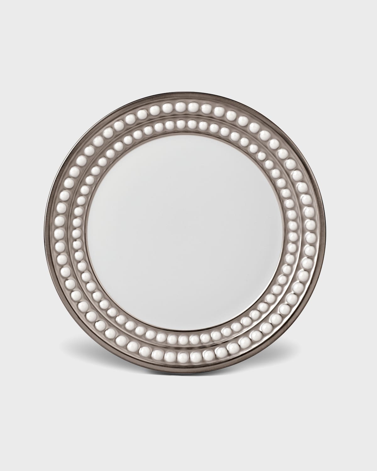 L 'Objet Perlee Platinum Bread and Butter Plate