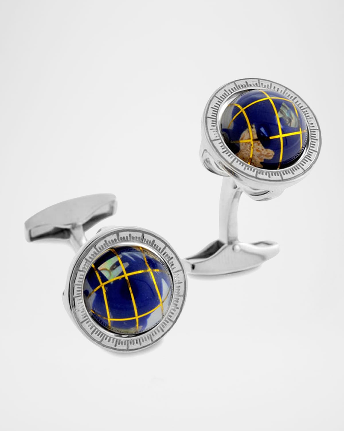 Tateossian Blue Lapis Globe Cuff Links