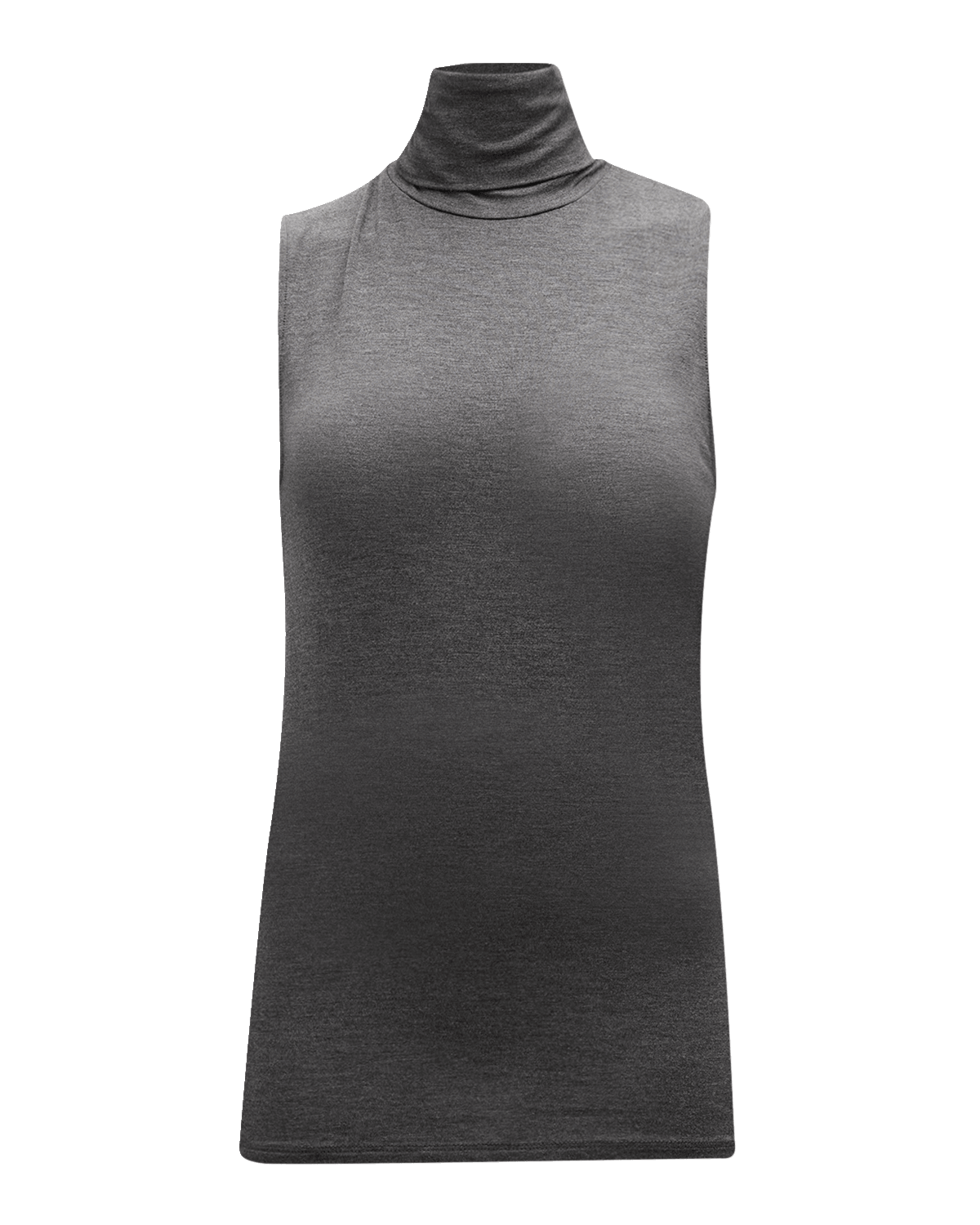 Majestic Filatures Soft Touch Sleeveless Stretch Turtleneck