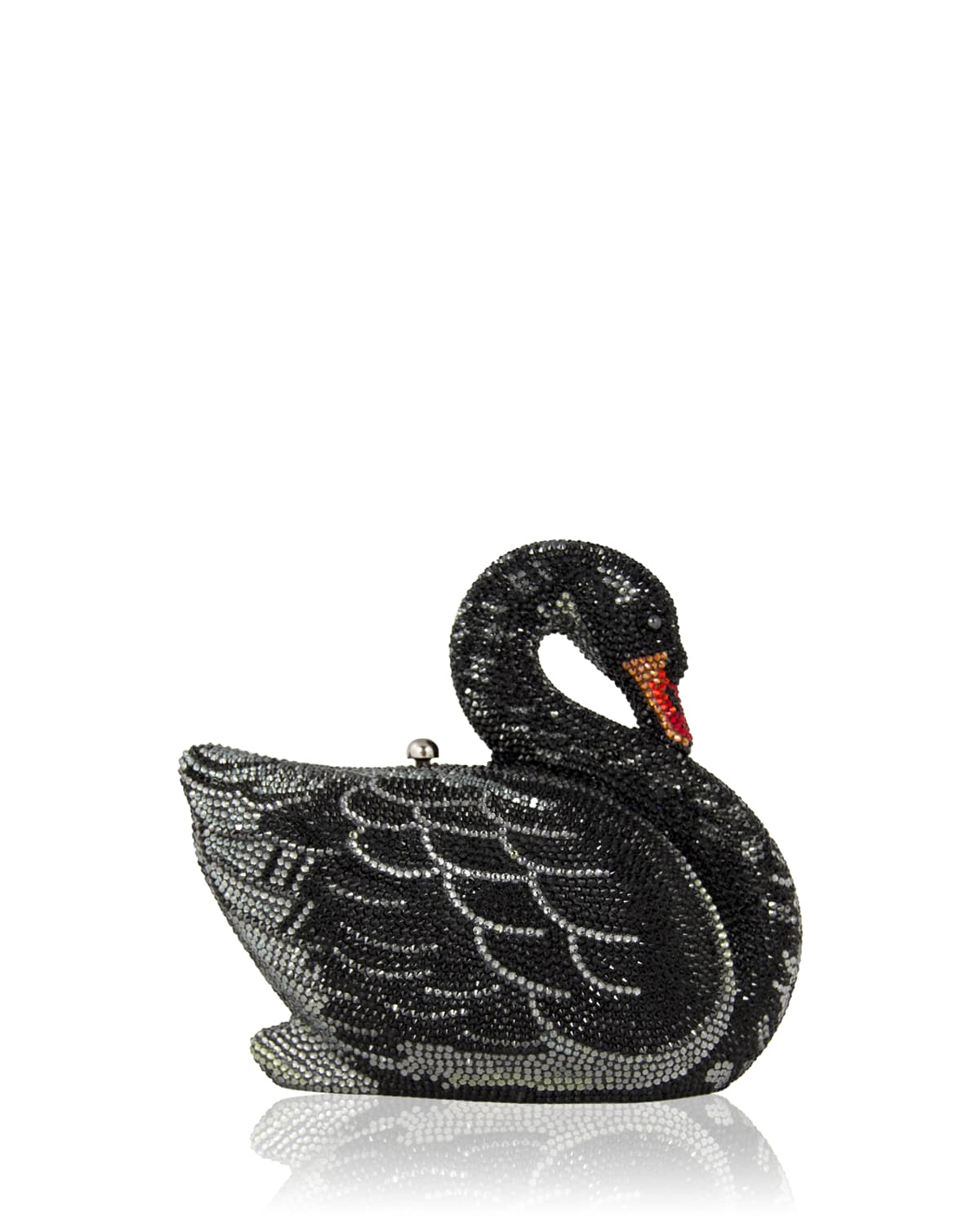Judith Leiber Couture Swan Crystal Minaudiere