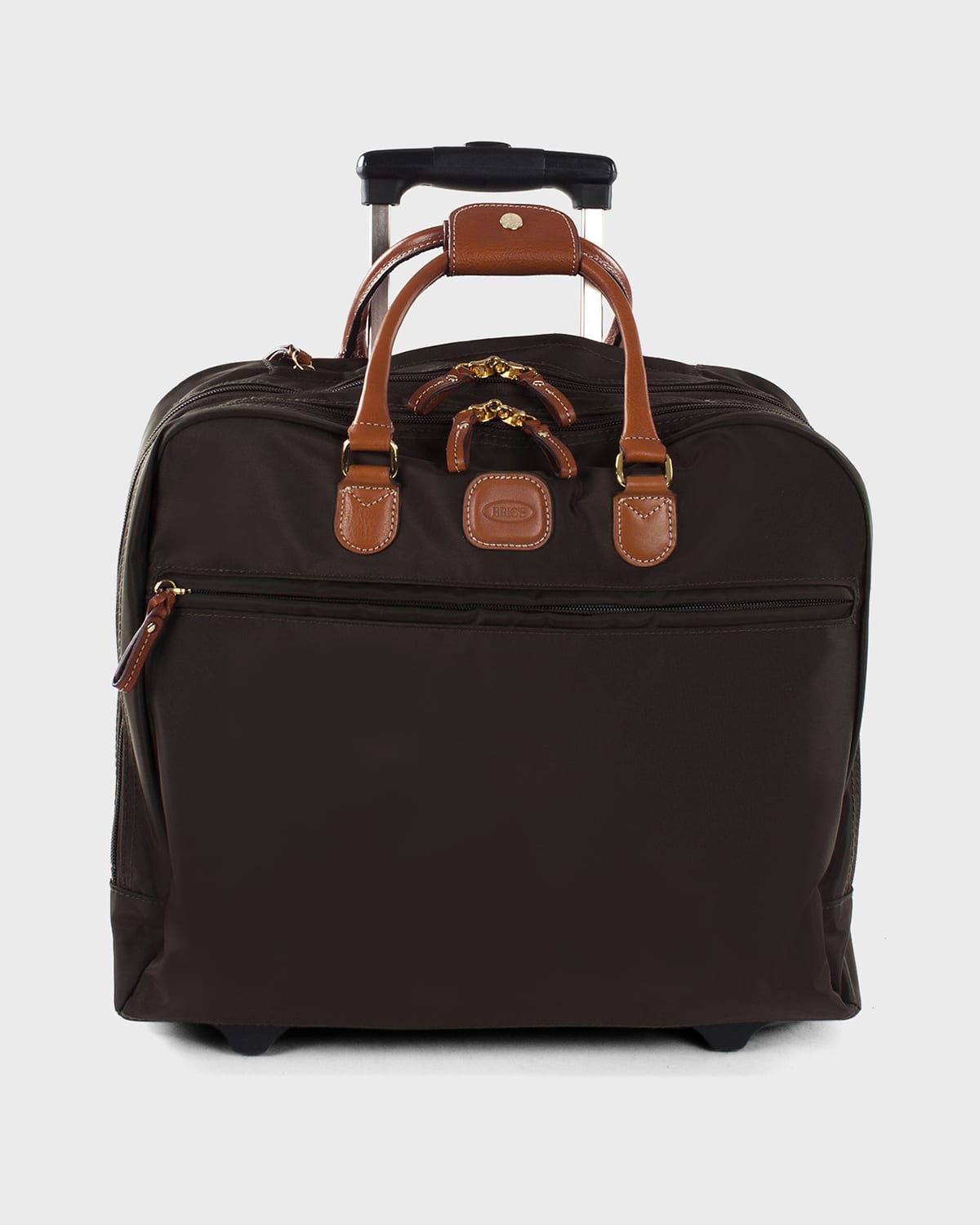 Bric's Black Rolling Pilot Case Luggage
