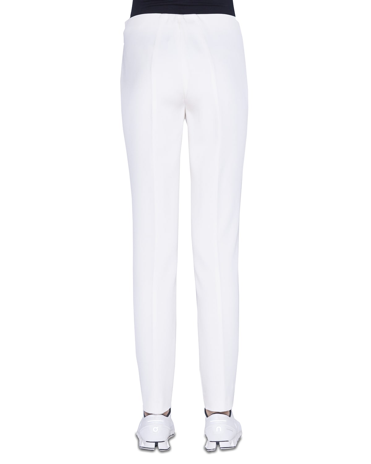 Akris Melissa Mid-Rise Slim-Leg Pants