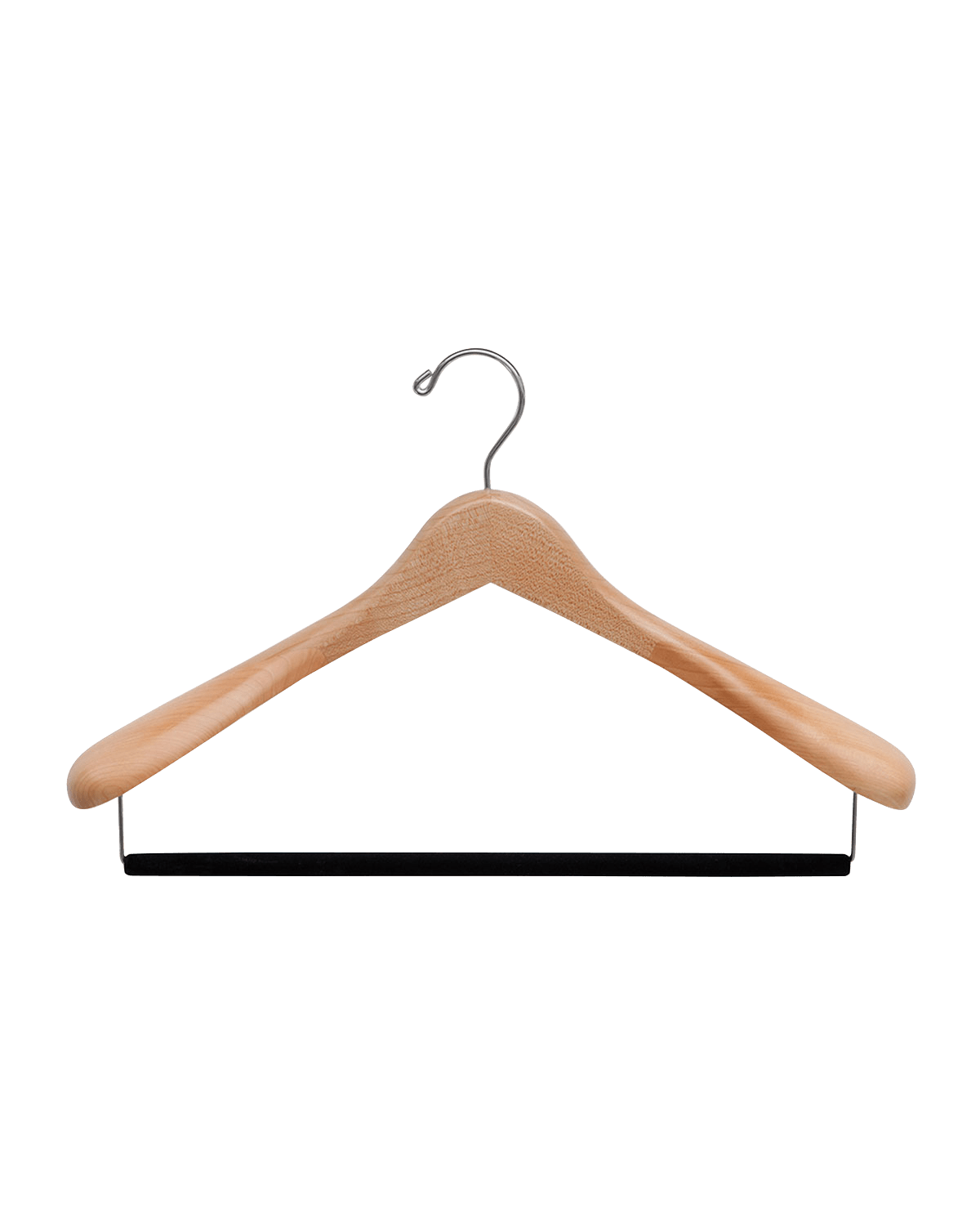 The Hanger Project 20" Wooden Suit Hanger, Natural Finish