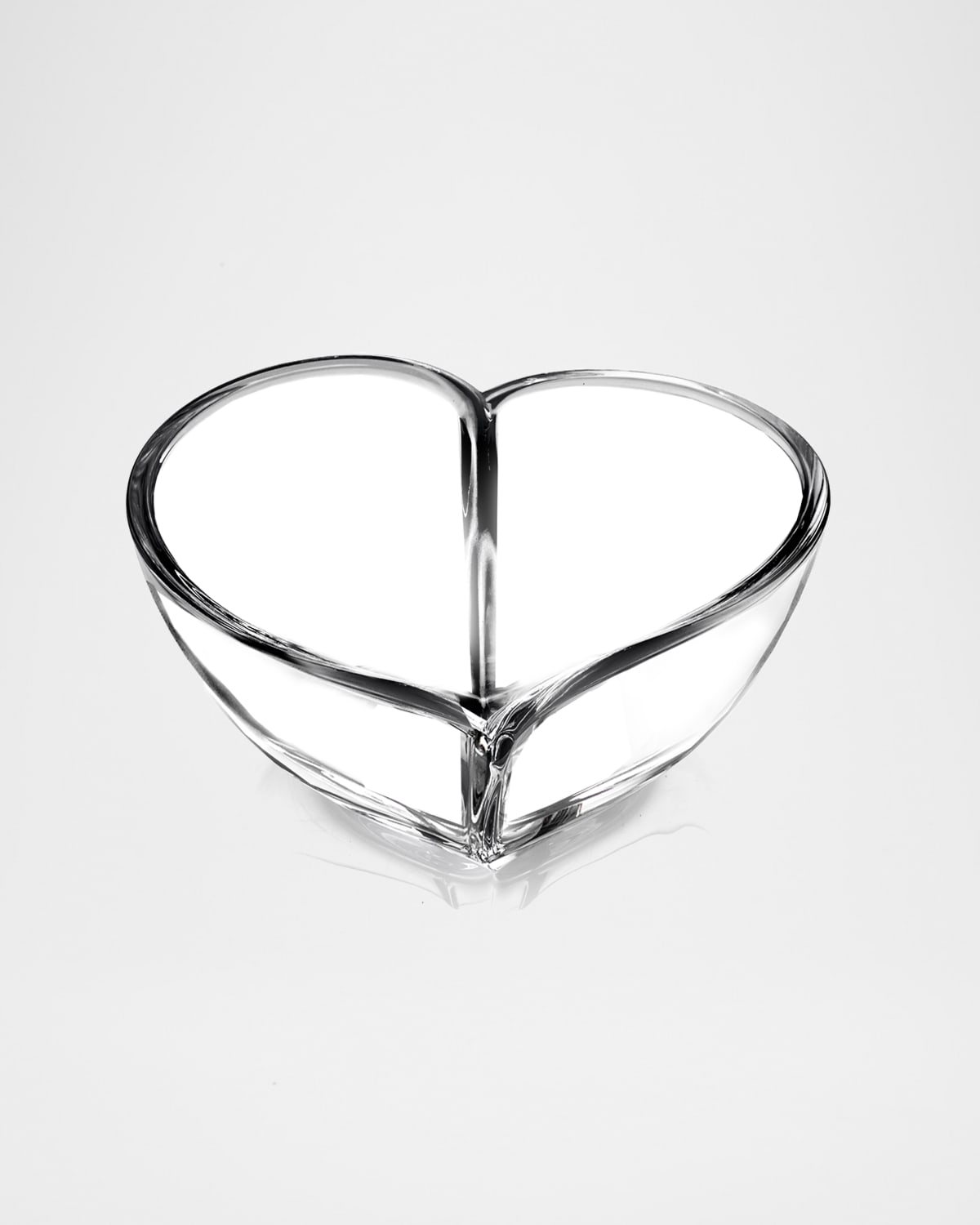 AERIN Ribbed 24KGold Rim Heart Dish Neiman Marcus