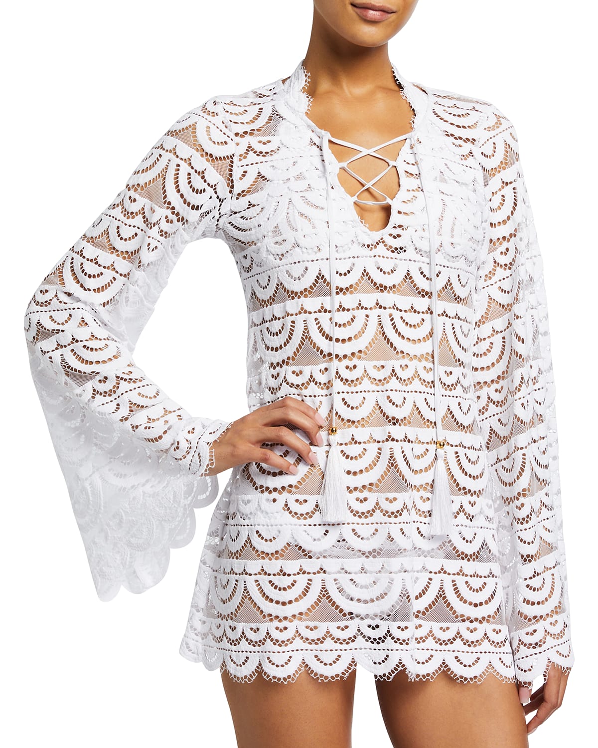 PQ Swim Noah Embroidered Coverup Tunic