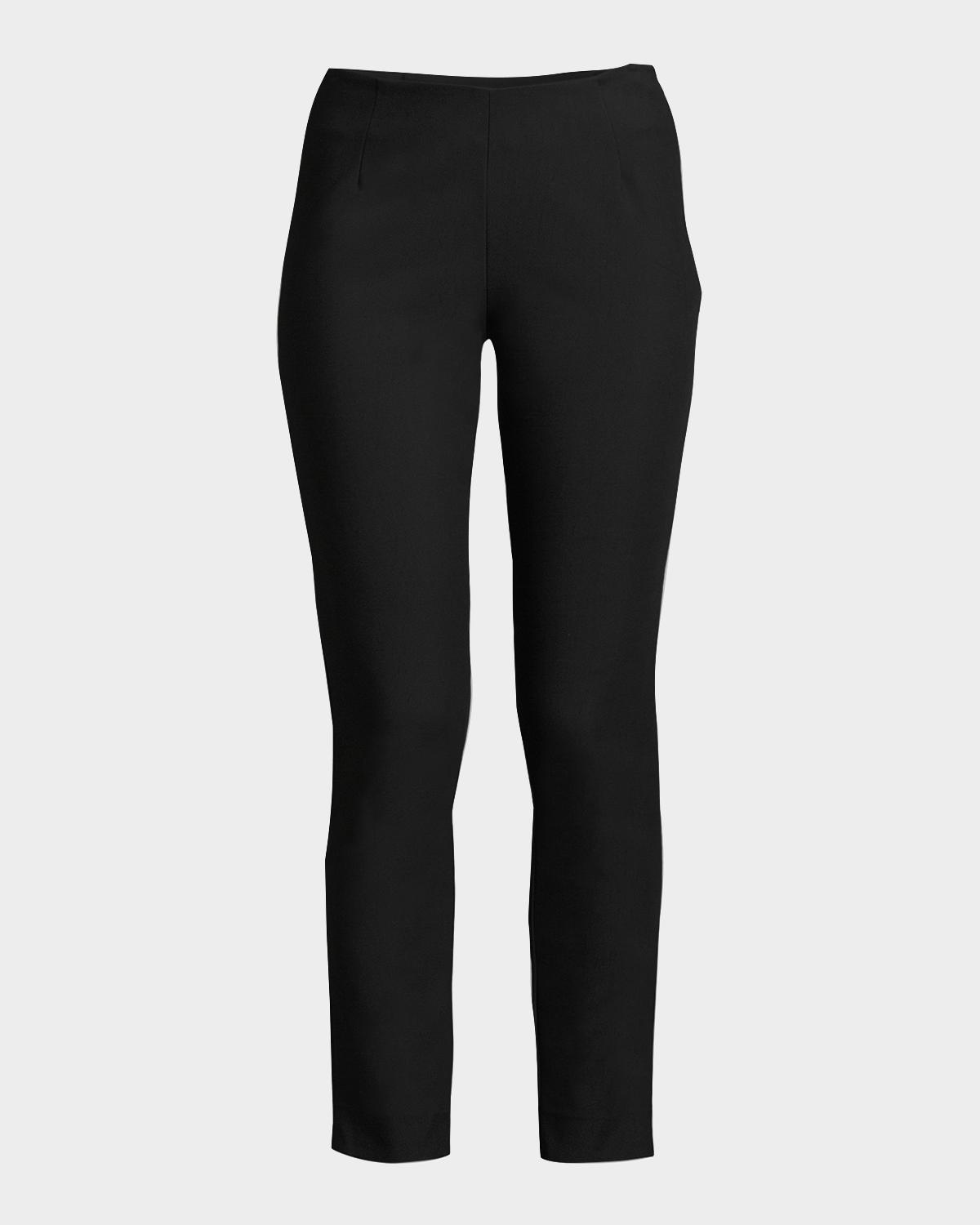 Lela Rose Catherine Slim-Leg Ankle Pants