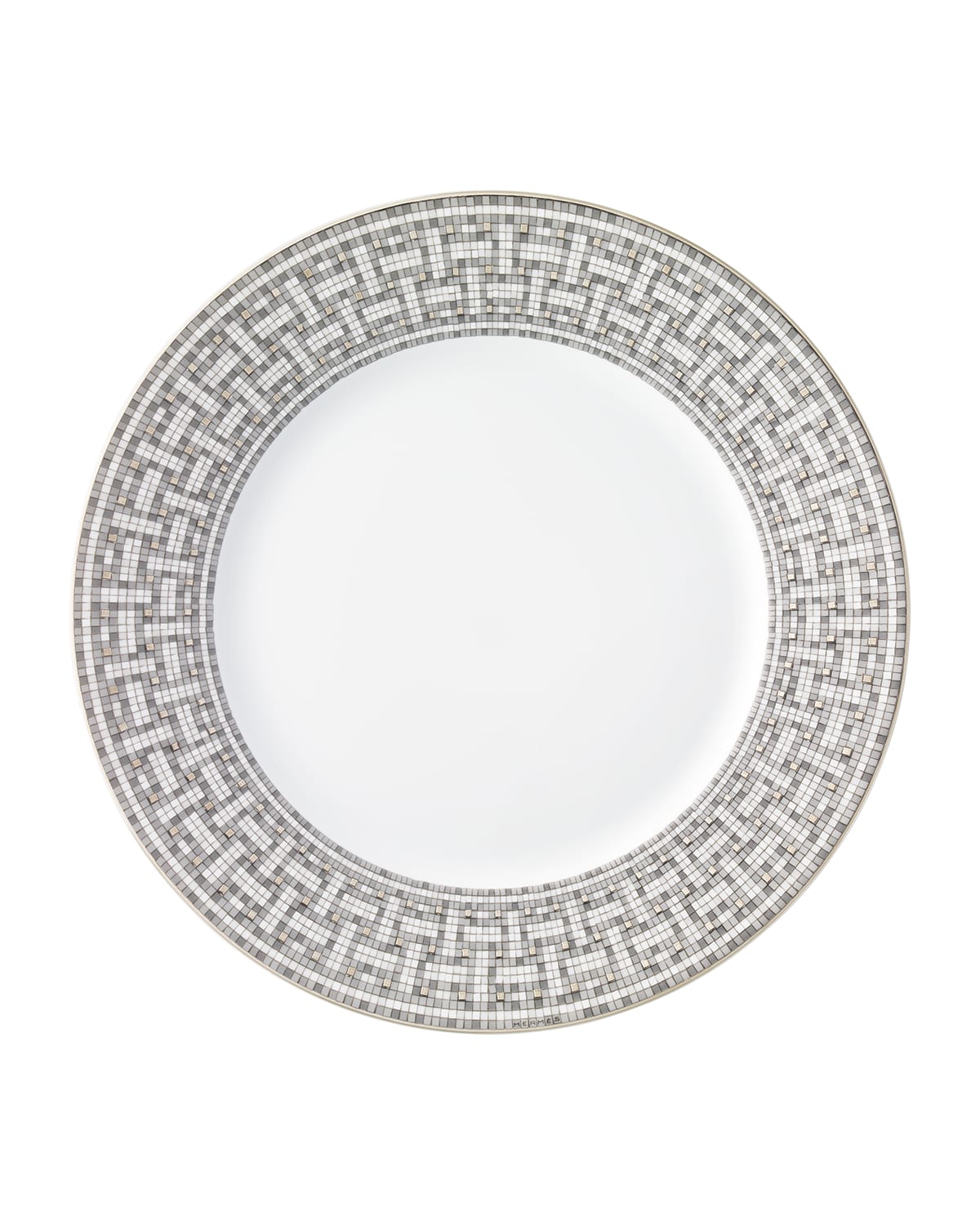Hermes Mosaique au 24 Platinum Dinner Plate