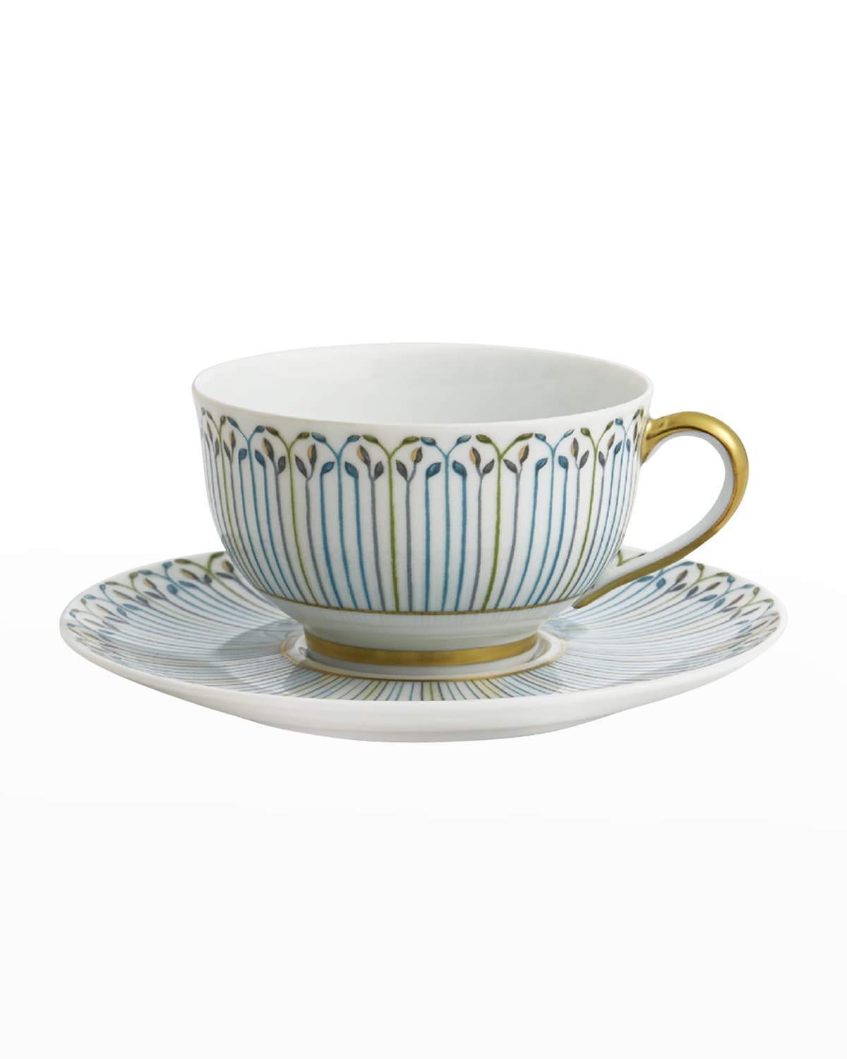 Haviland & Parlon Jardin Teacup & Saucer Set