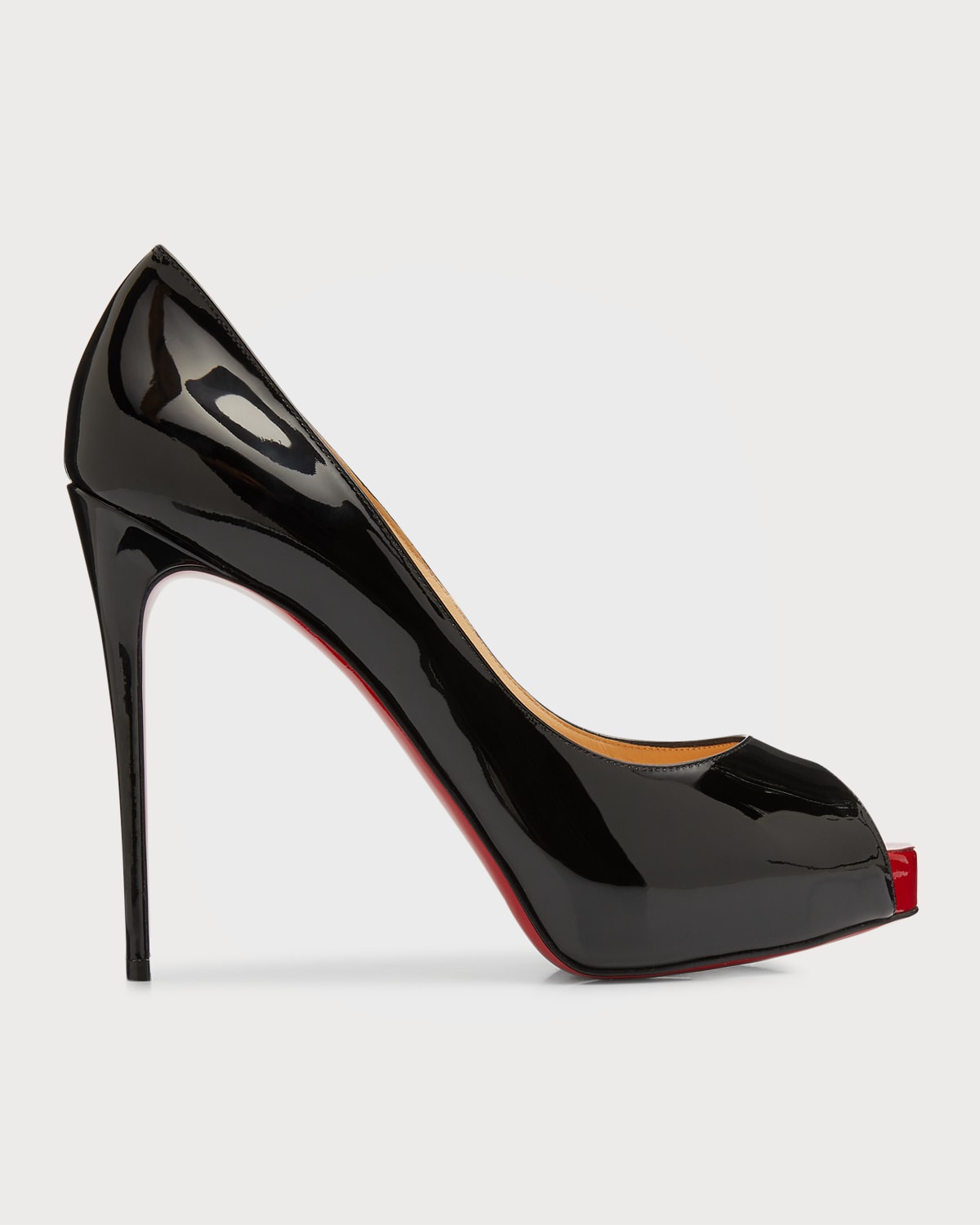 Louboutin New Very Prive Patent Red Sole Pumps Neiman