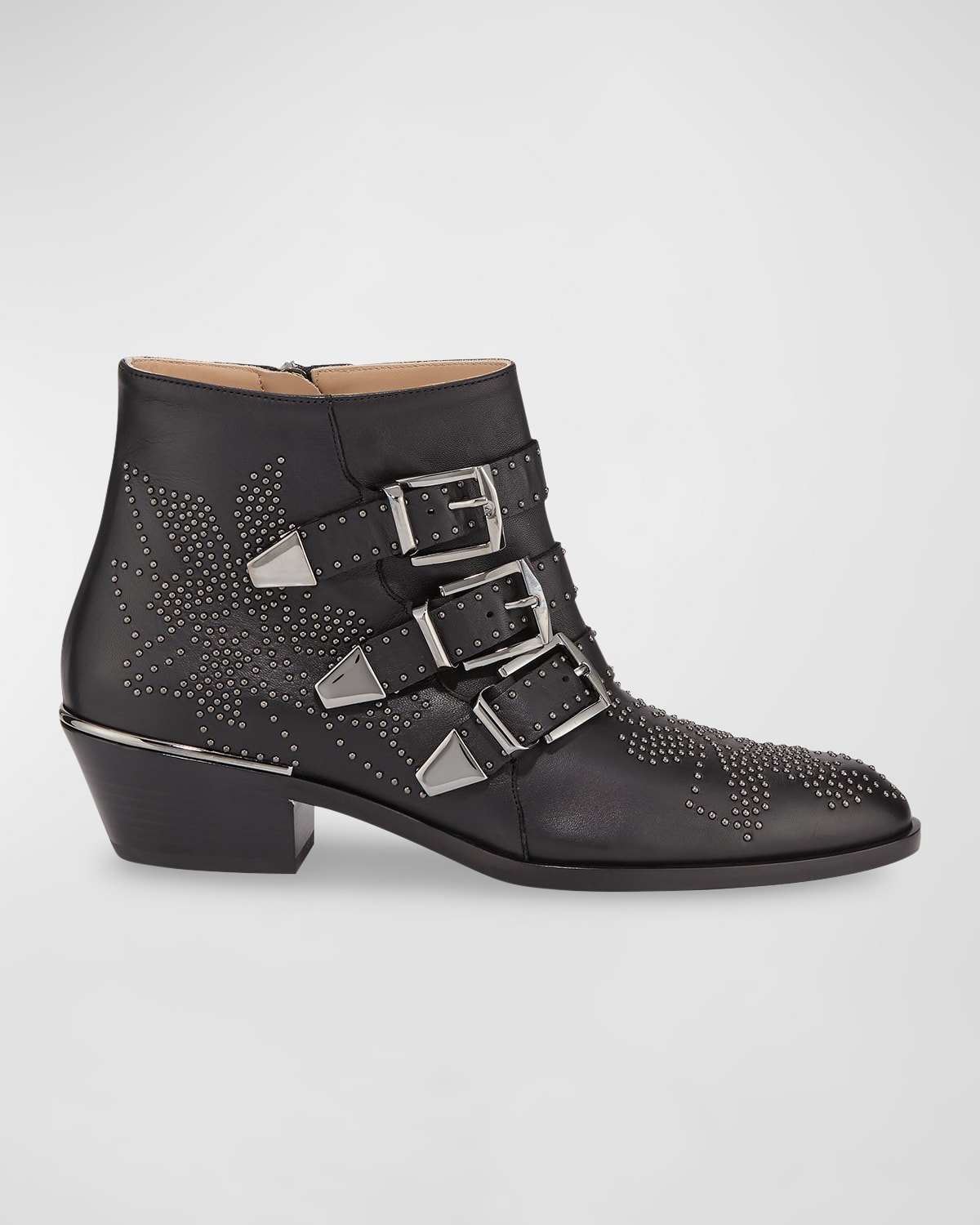 Black Studded Ankle Boots Neiman Marcus