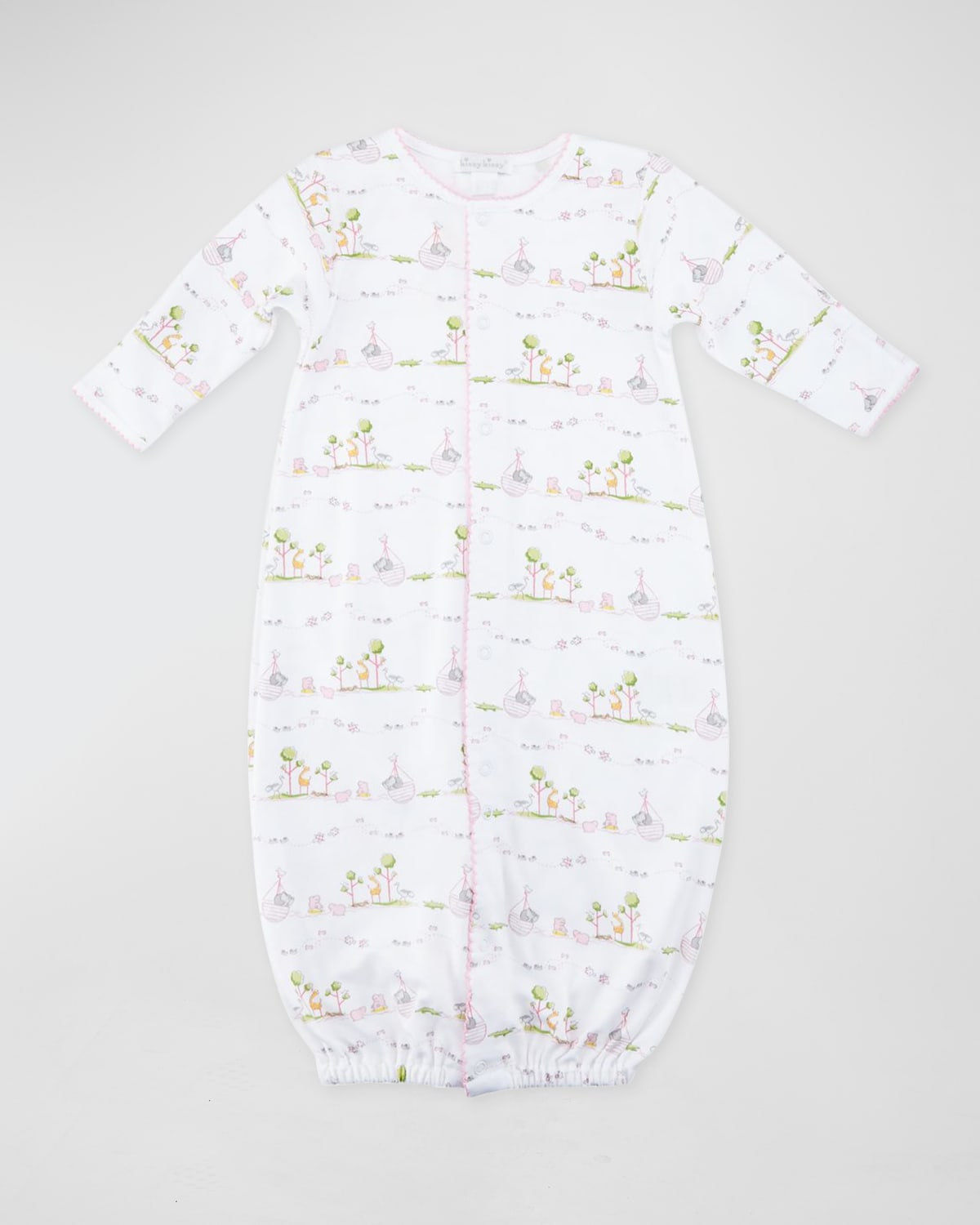 Kissy Kissy Noah 's Ark Printed Convertible Sleep Gown, Size Newborn-Small | Thumbnail 6