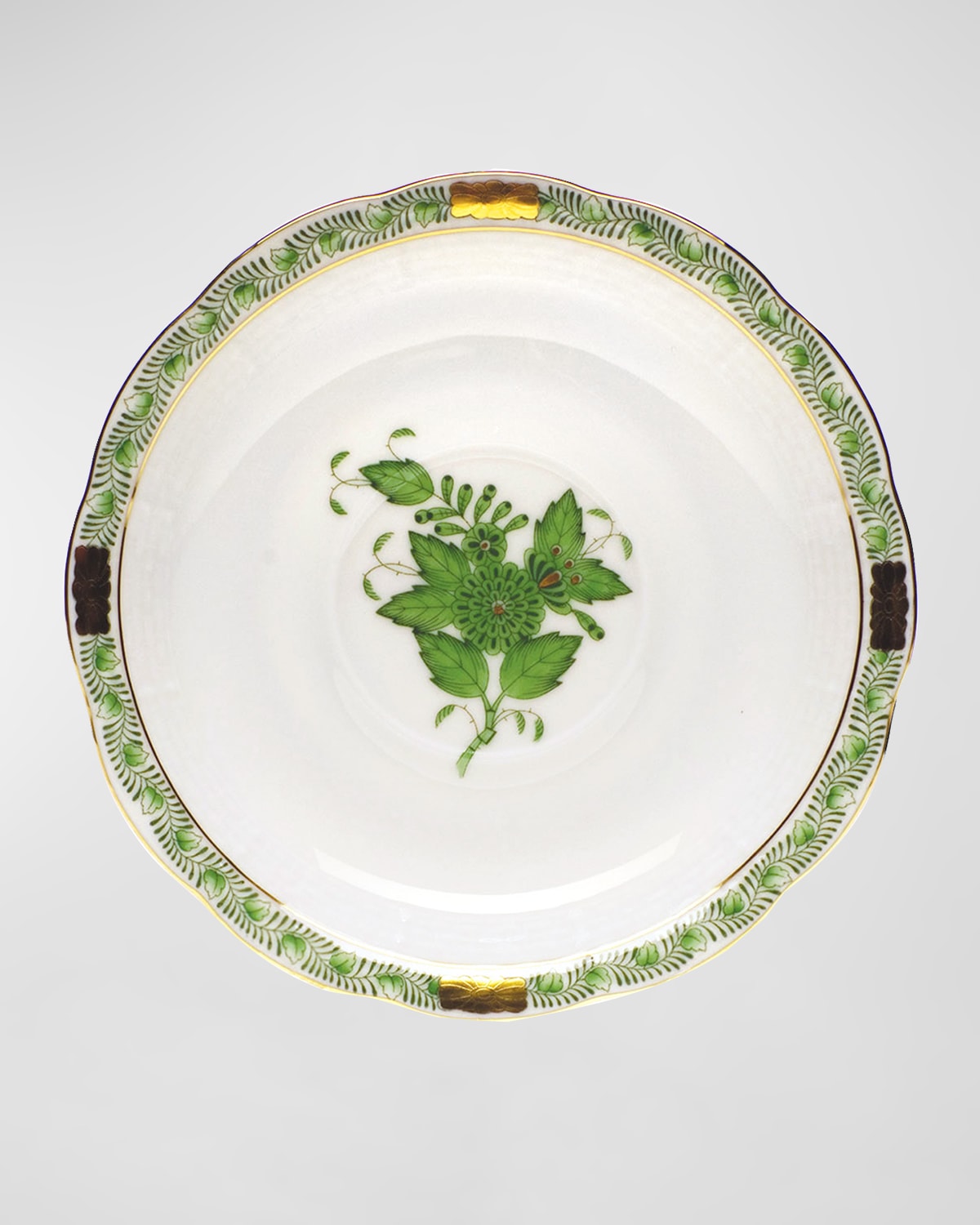 Herend Green Chinese Bouquet Saucer