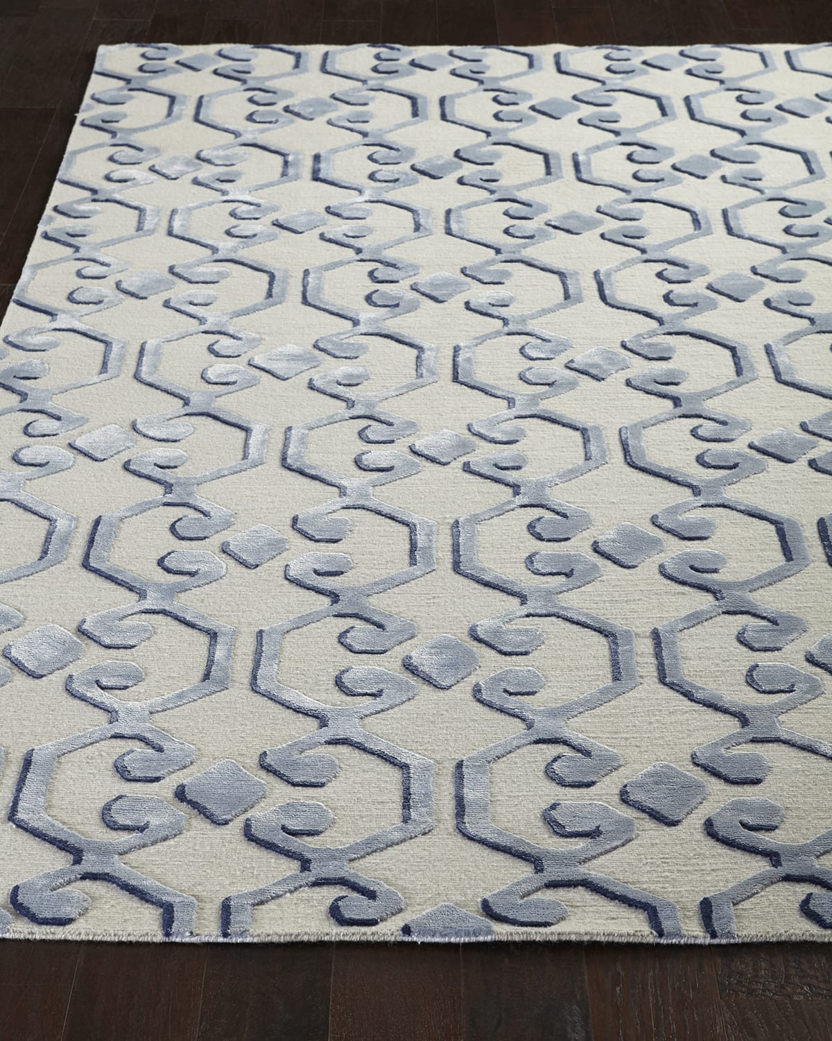 White Viscose Rug Neiman Marcus