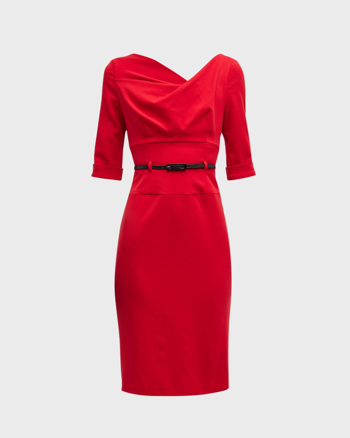 Red Nylon Sheath Dress | Neiman Marcus